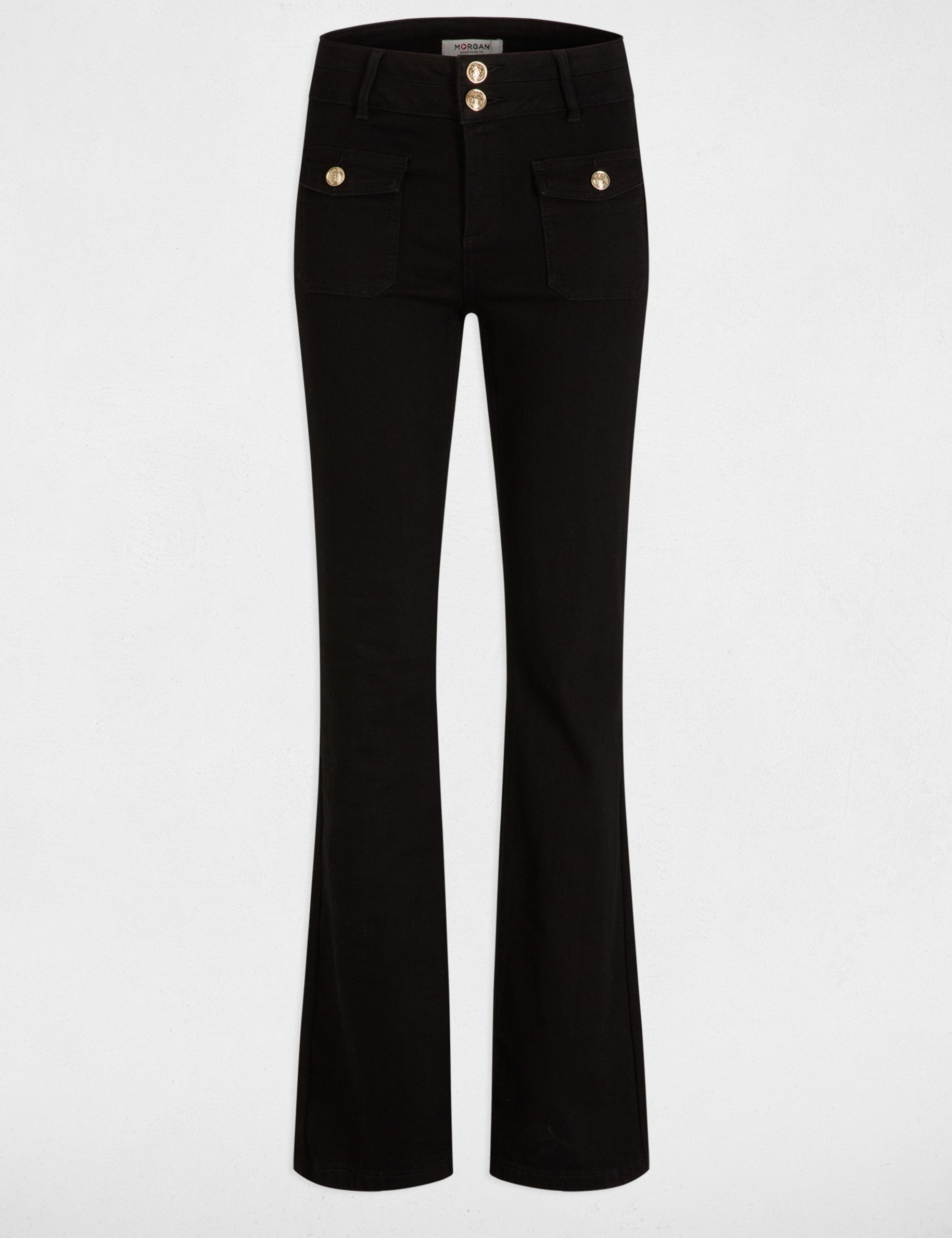bootcut jeans with flap pockets black women Bootcut jeans with flap pockets black women