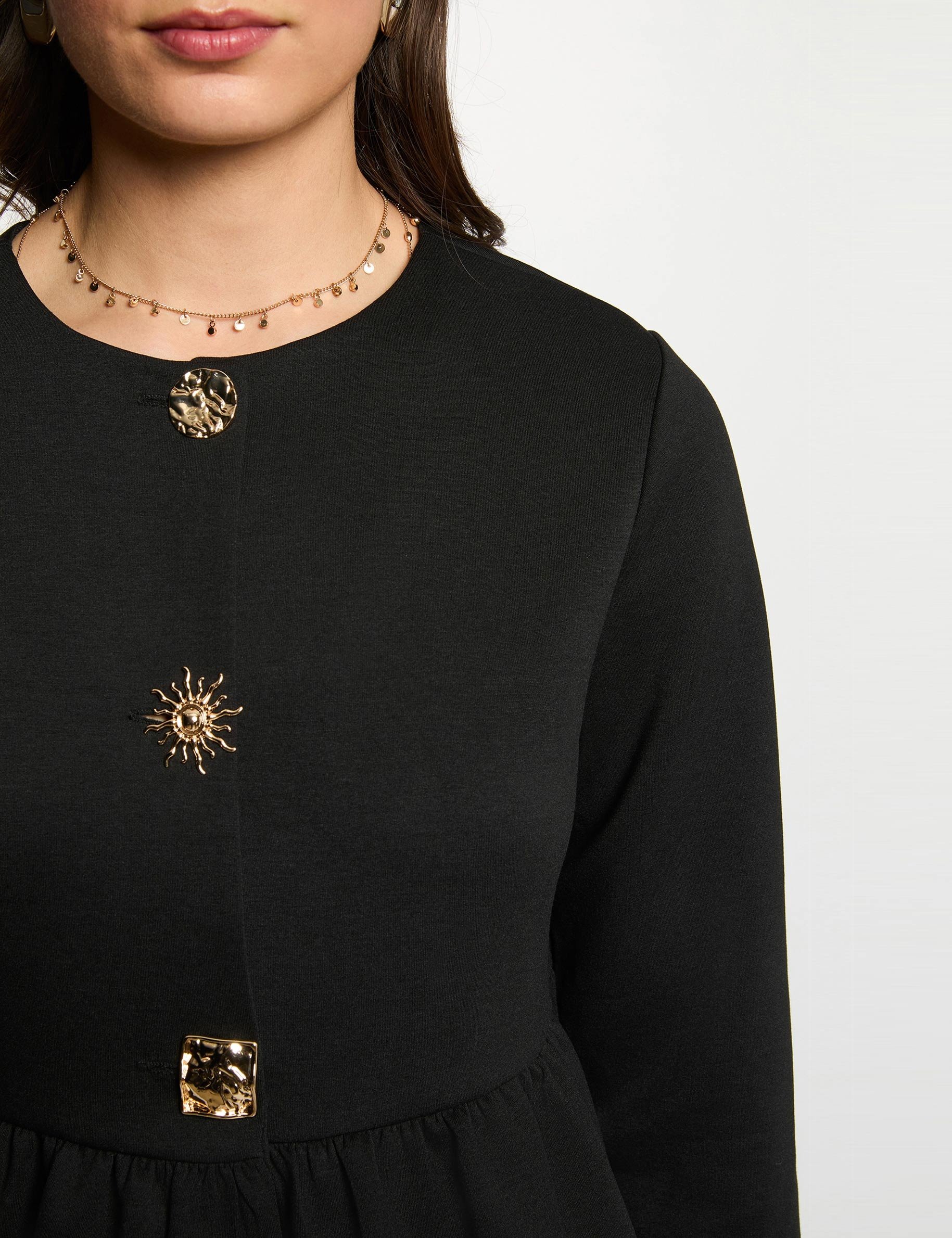 Long-sleeve cardigan black women