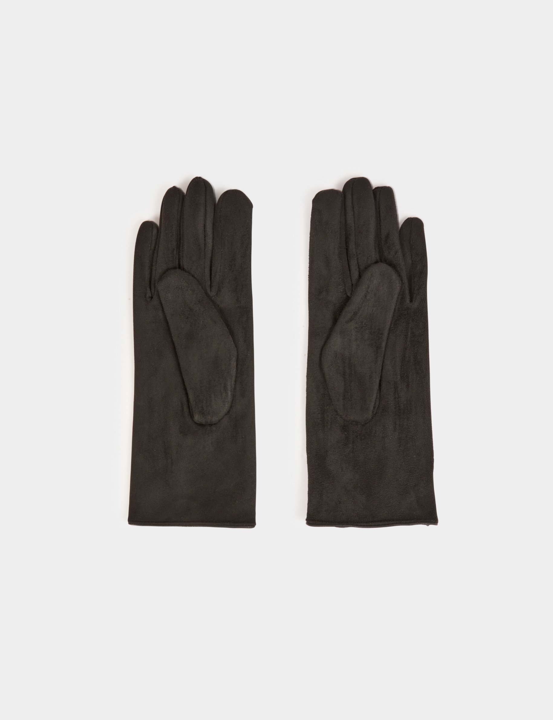 suede gloves with buttons black women Suede gloves with buttons black women