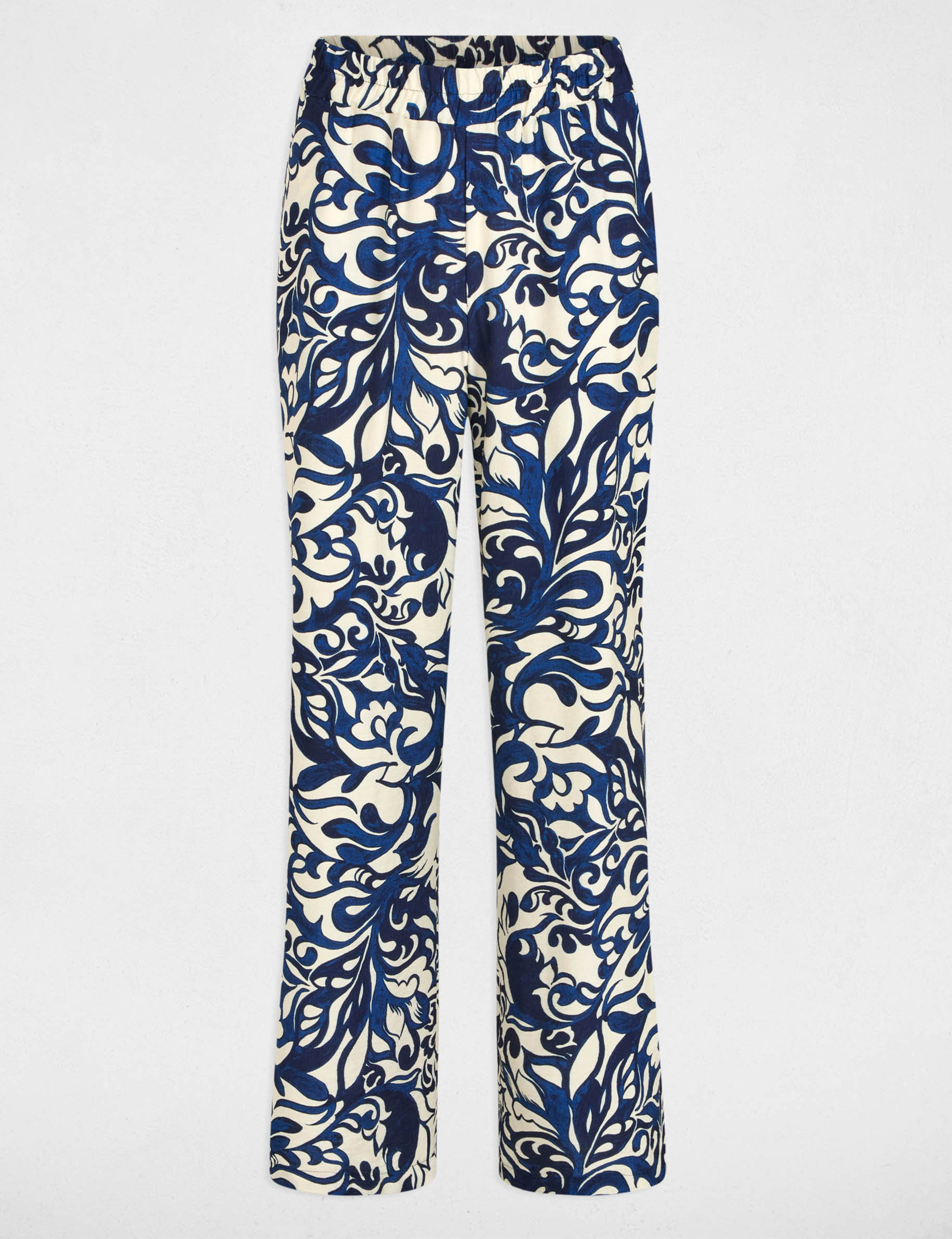 printed straight trousers multicolor women Printed straight trousers multicolor women