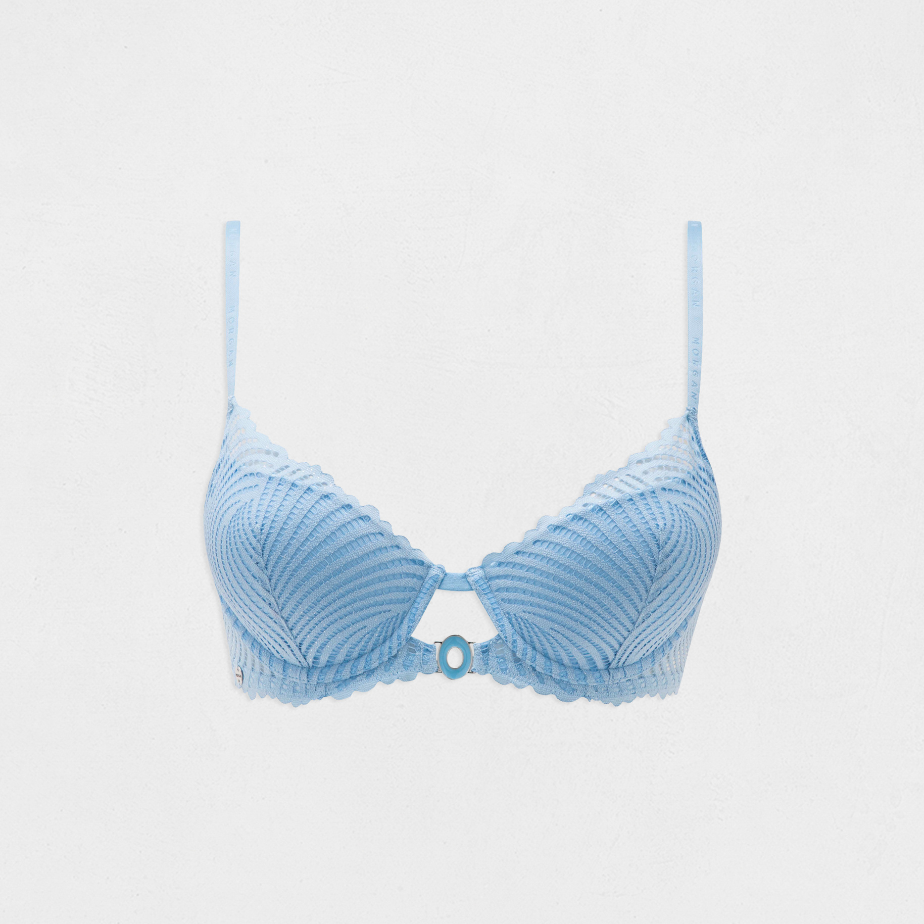 Padded bra blue women