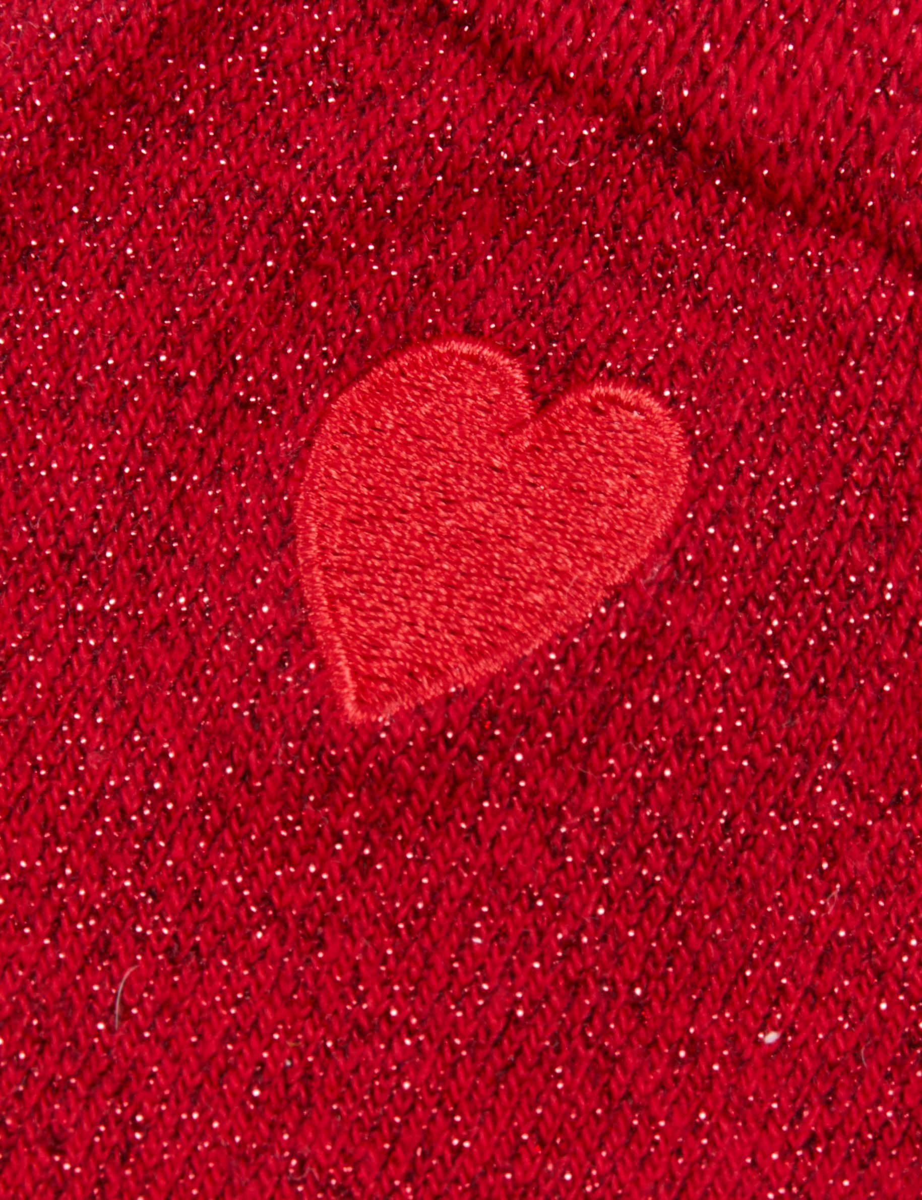 set of 3 heart socks multicolor women null