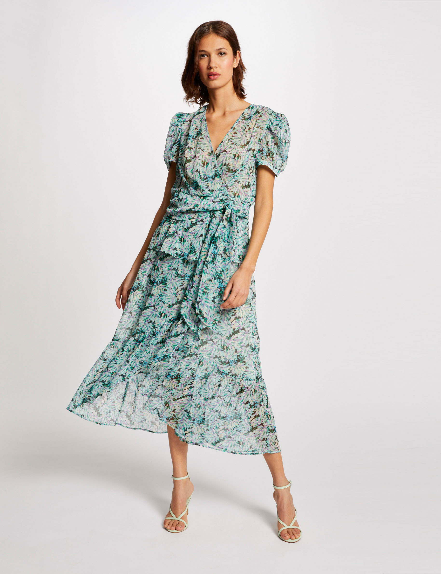 Short-sleeved blouse floral print multico ladies' Short-sleeved blouse floral print multico ladies'