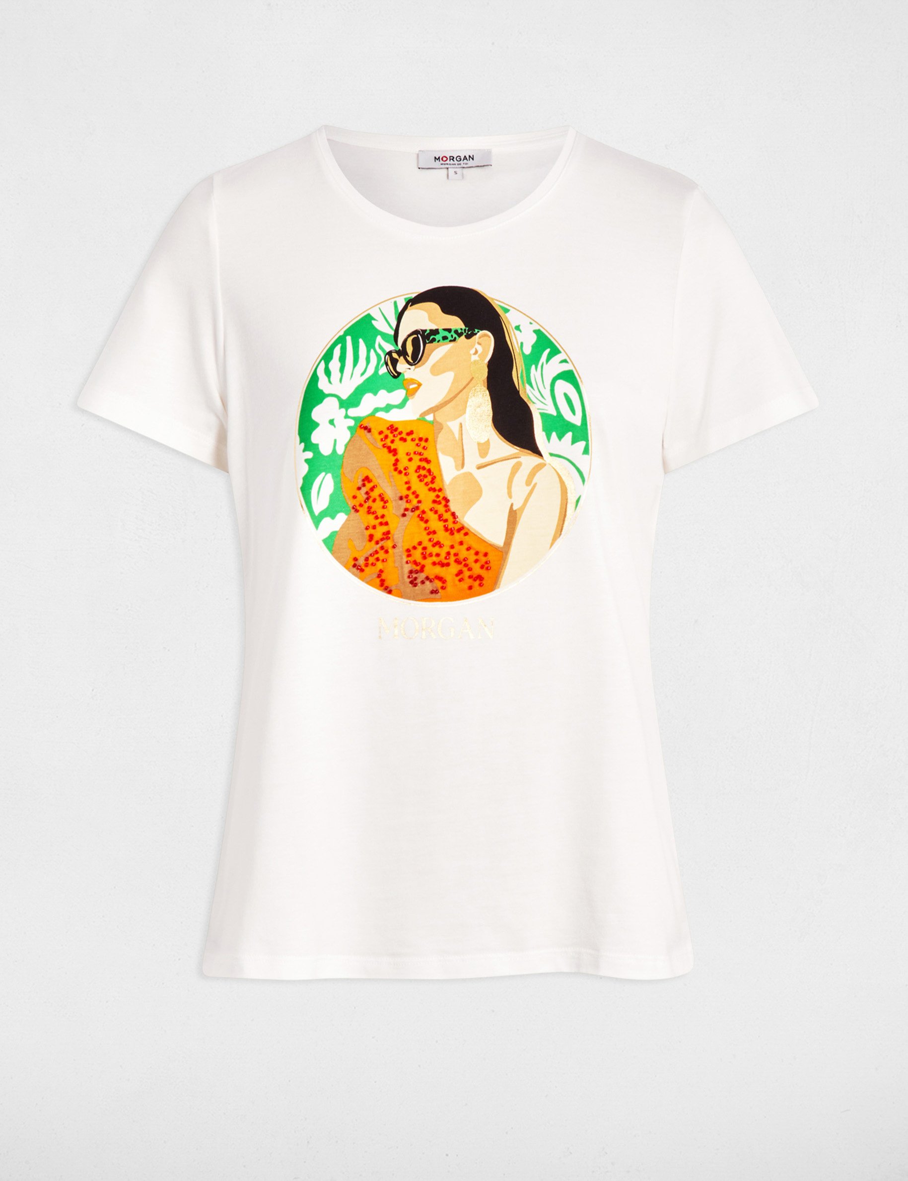 T-shirt with message white women