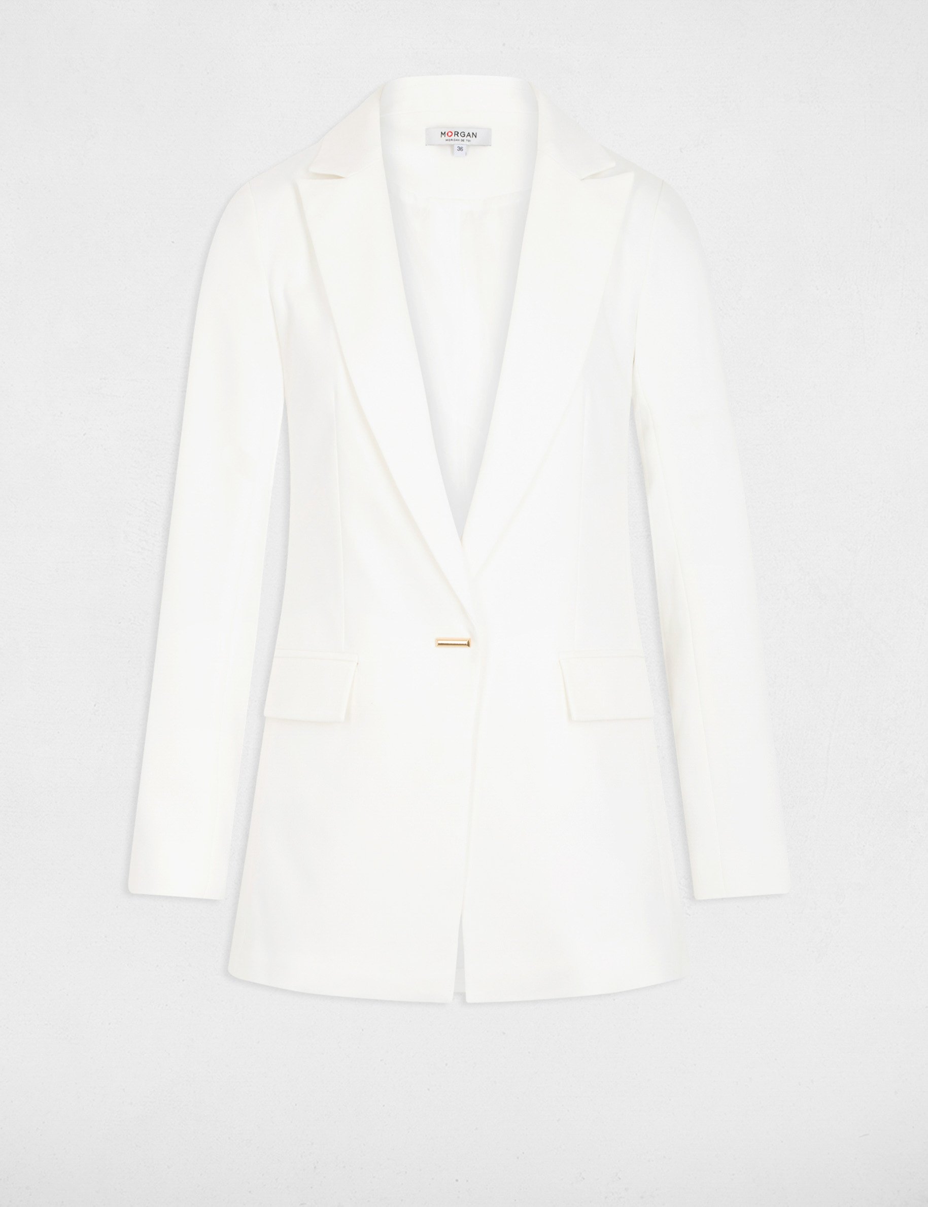 waisted satin jacket ecru women Waisted satin jacket ecru women