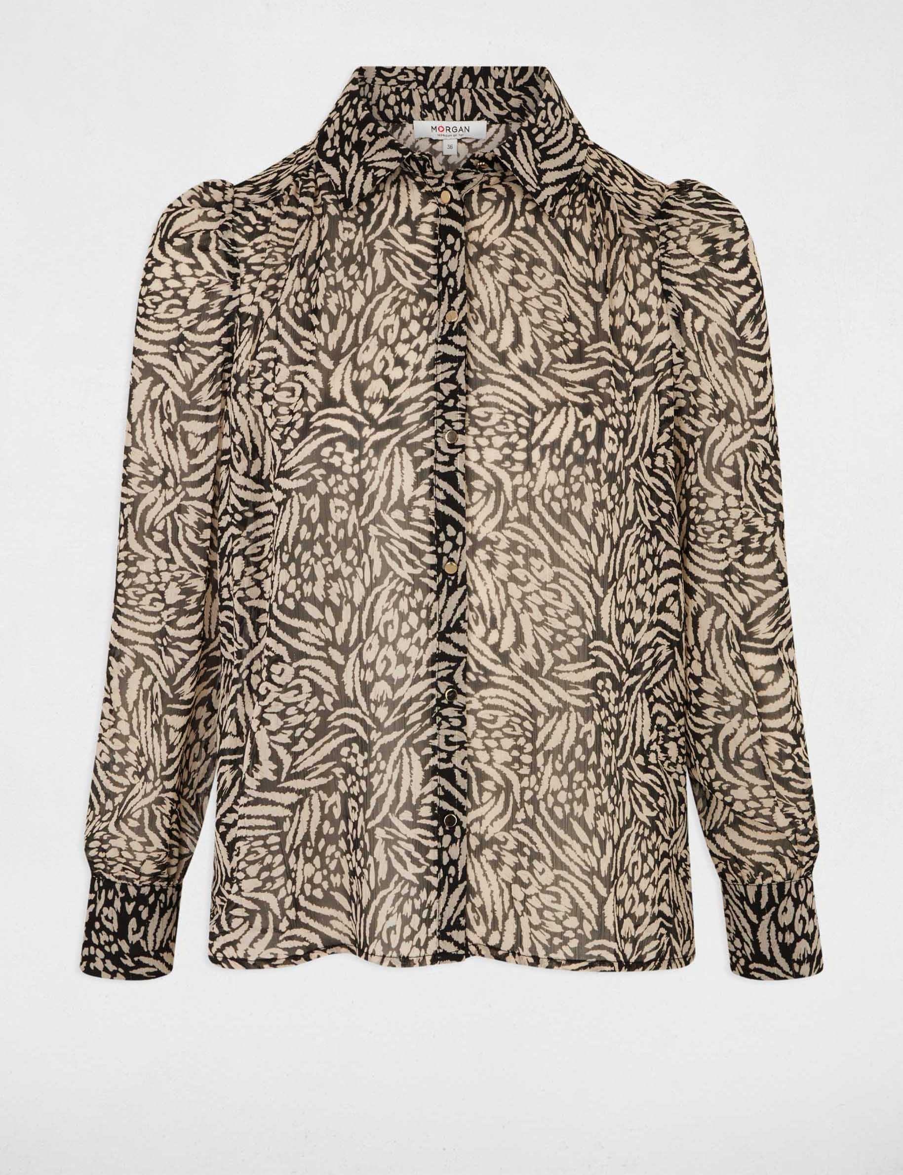 Flowy printed shirt multicolor women