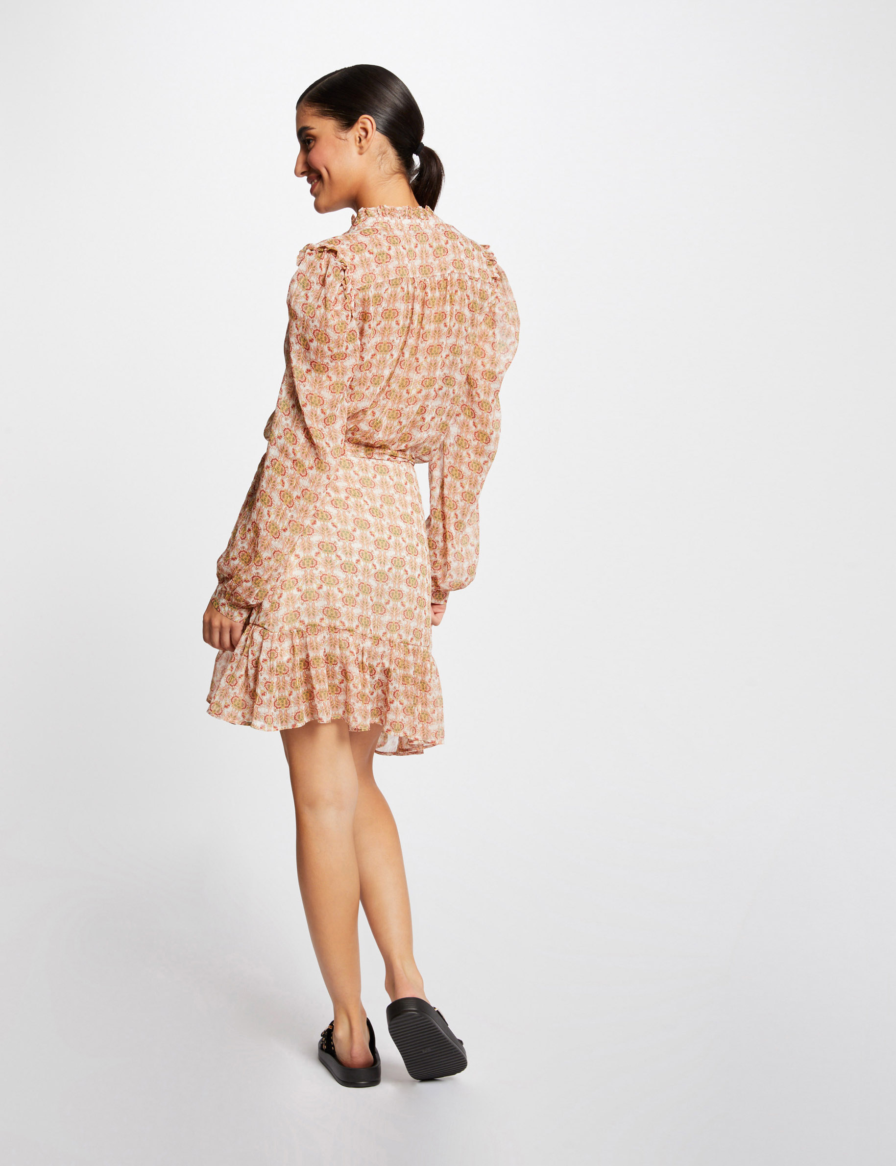 Short-sleeved blouse abstract print multico ladies' Short-sleeved blouse abstract print multico ladies'