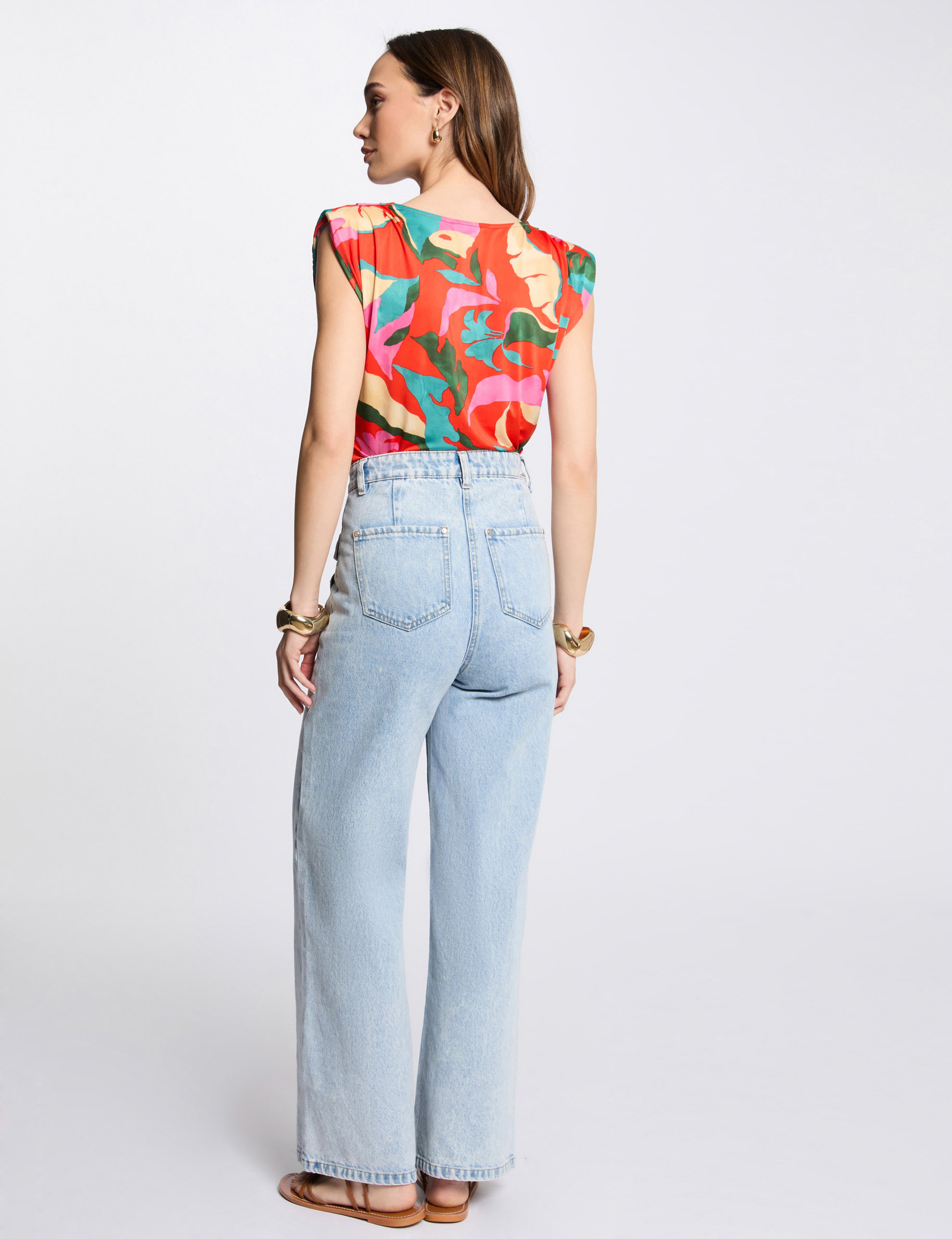 sleeveless vest top multicolor women Sleeveless vest top multicolor women