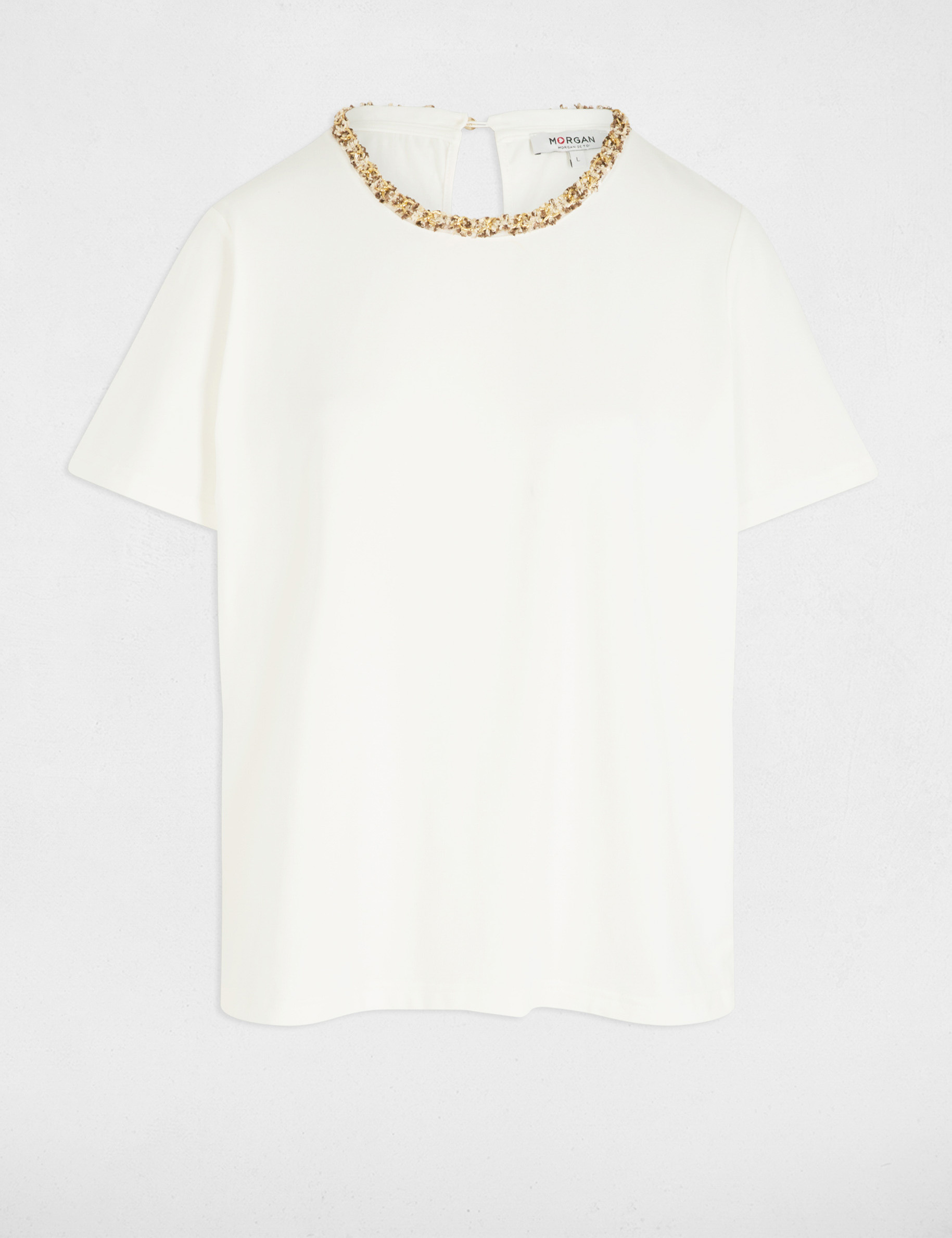 short sleeved t shirt white women Short-sleeved t-shirt white women