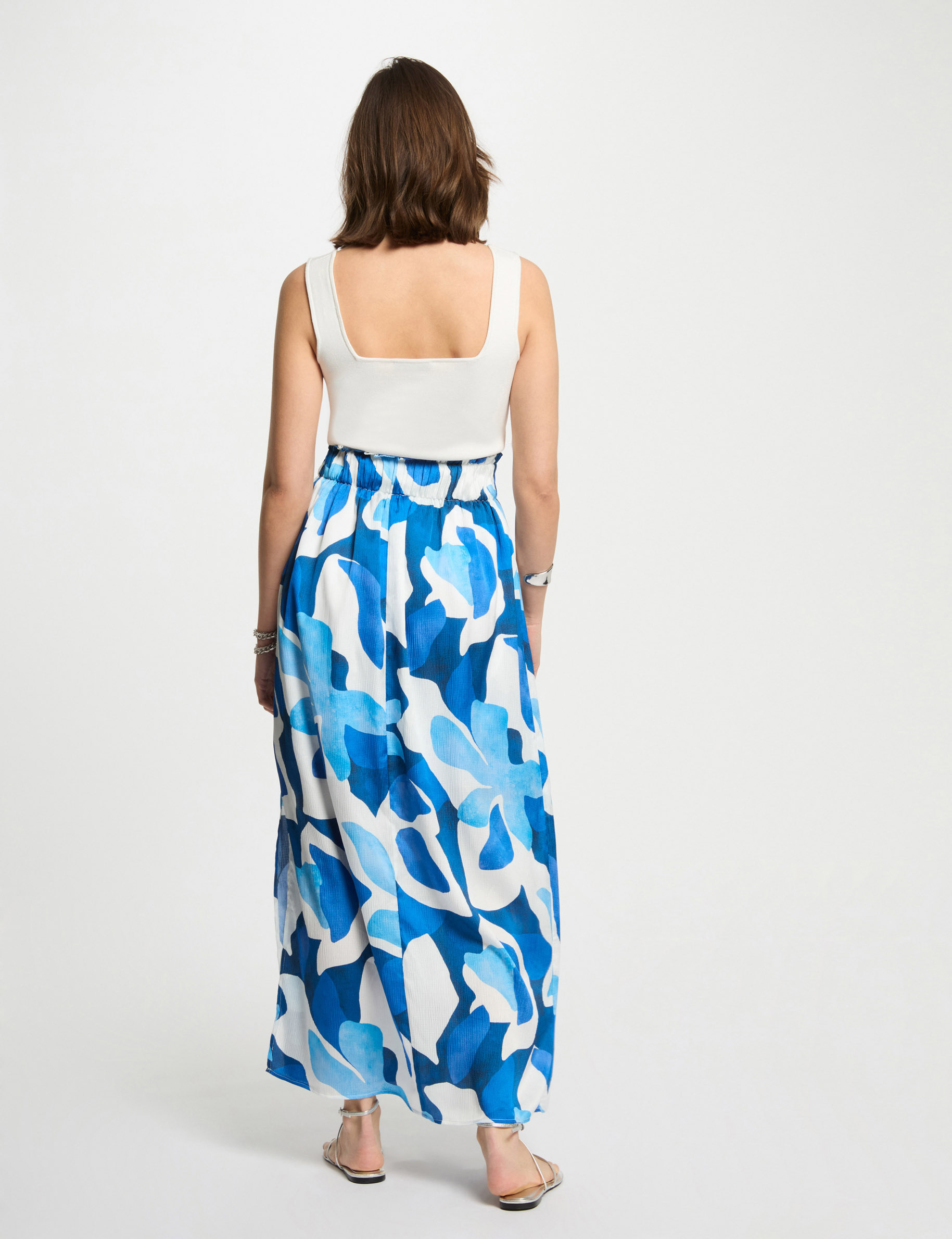 printed maxi skirt multicolor women Printed maxi skirt multicolor women