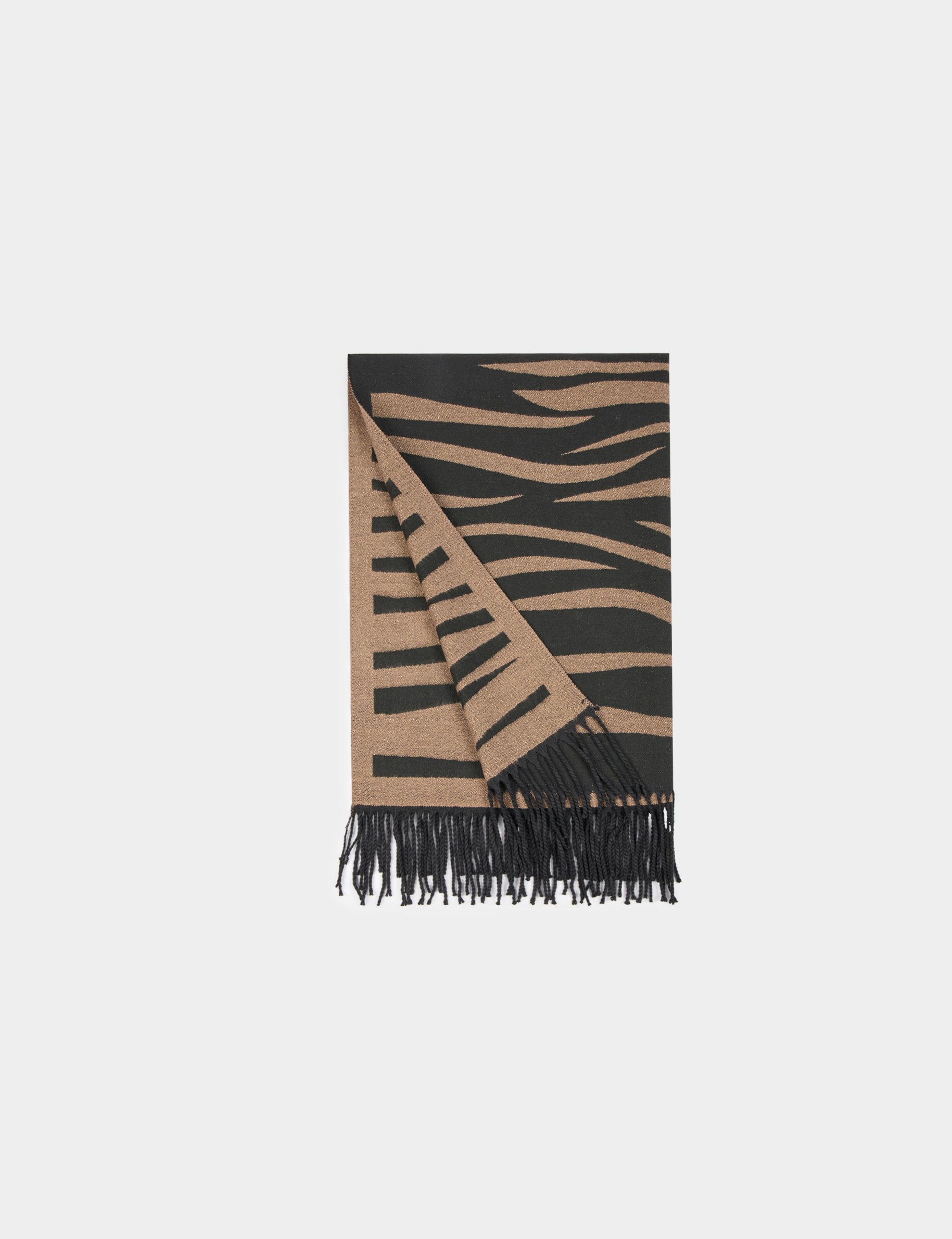 scarf with zebra print multicolor women Scarf with zebra print multicolor women