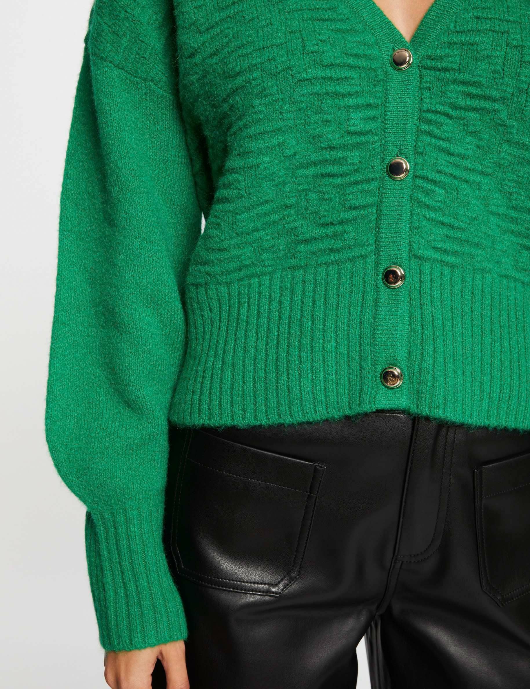 Green ladies cardigan deals