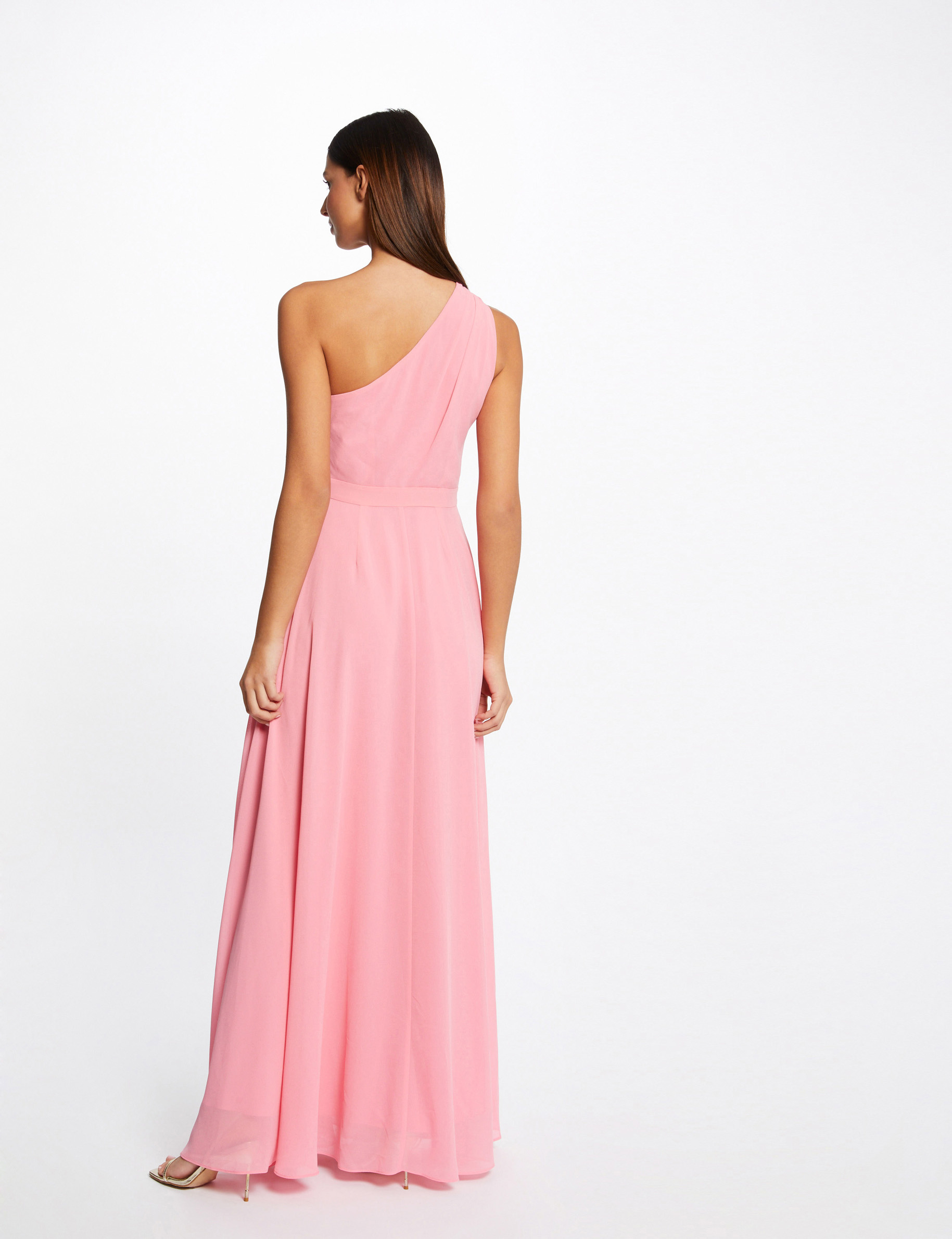 Asymmetrical maxi A-line dress ladies' Asymmetrical maxi A-line dress ladies'