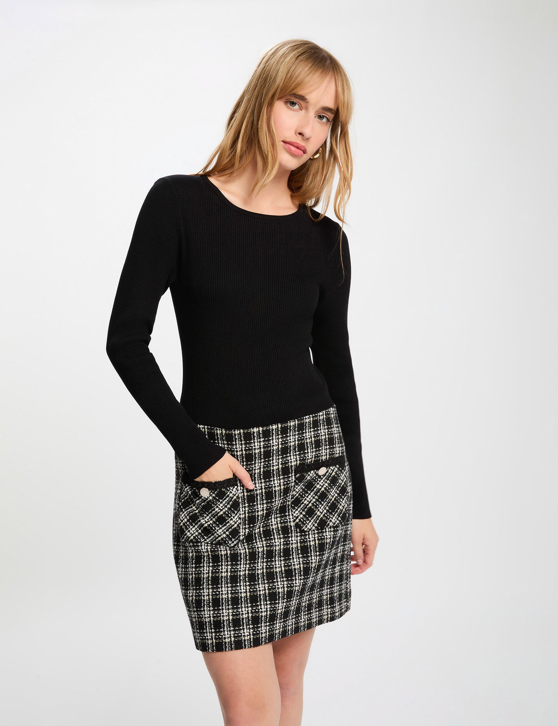 Fitted short dress black women