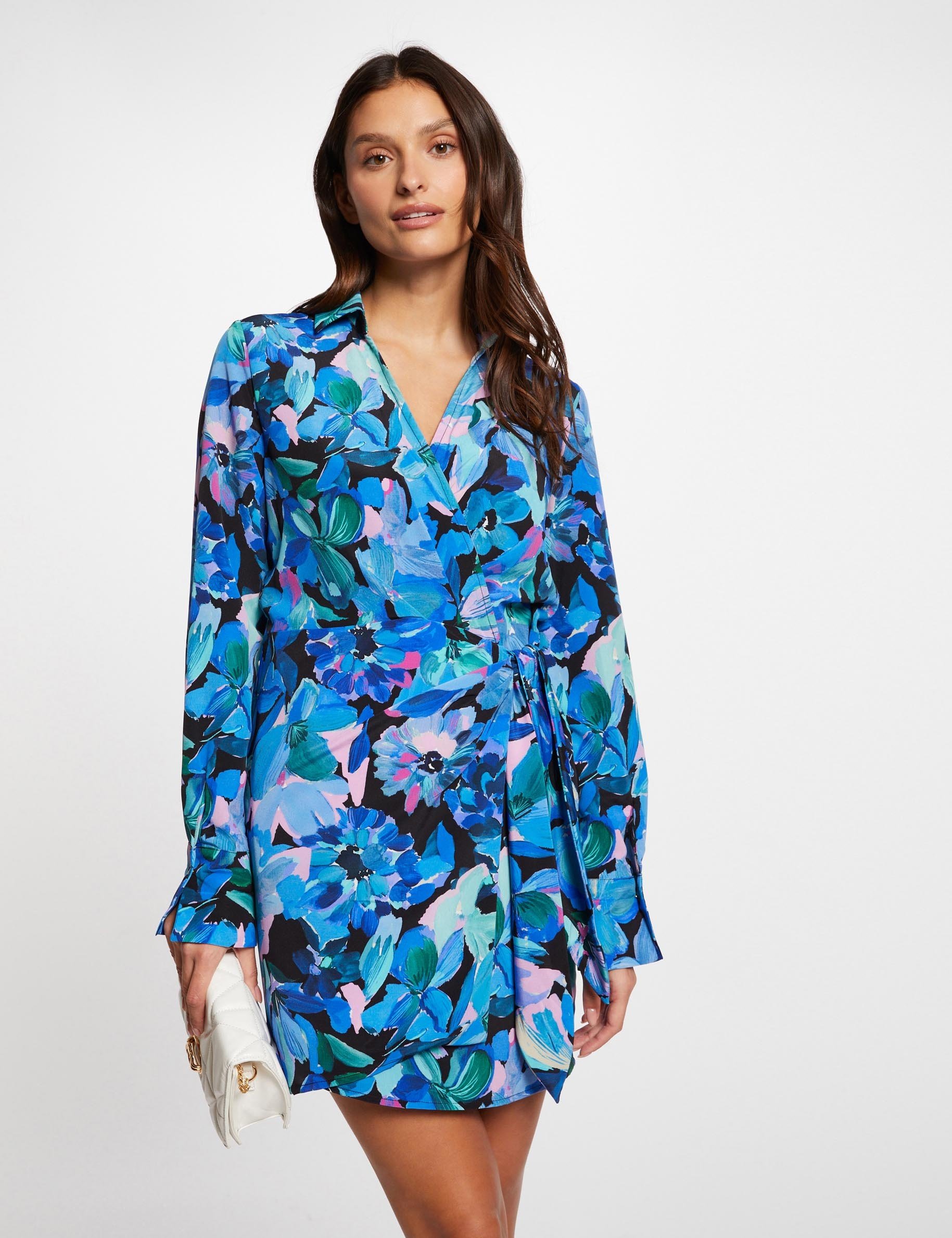 Mini dress floral print multico ladies'