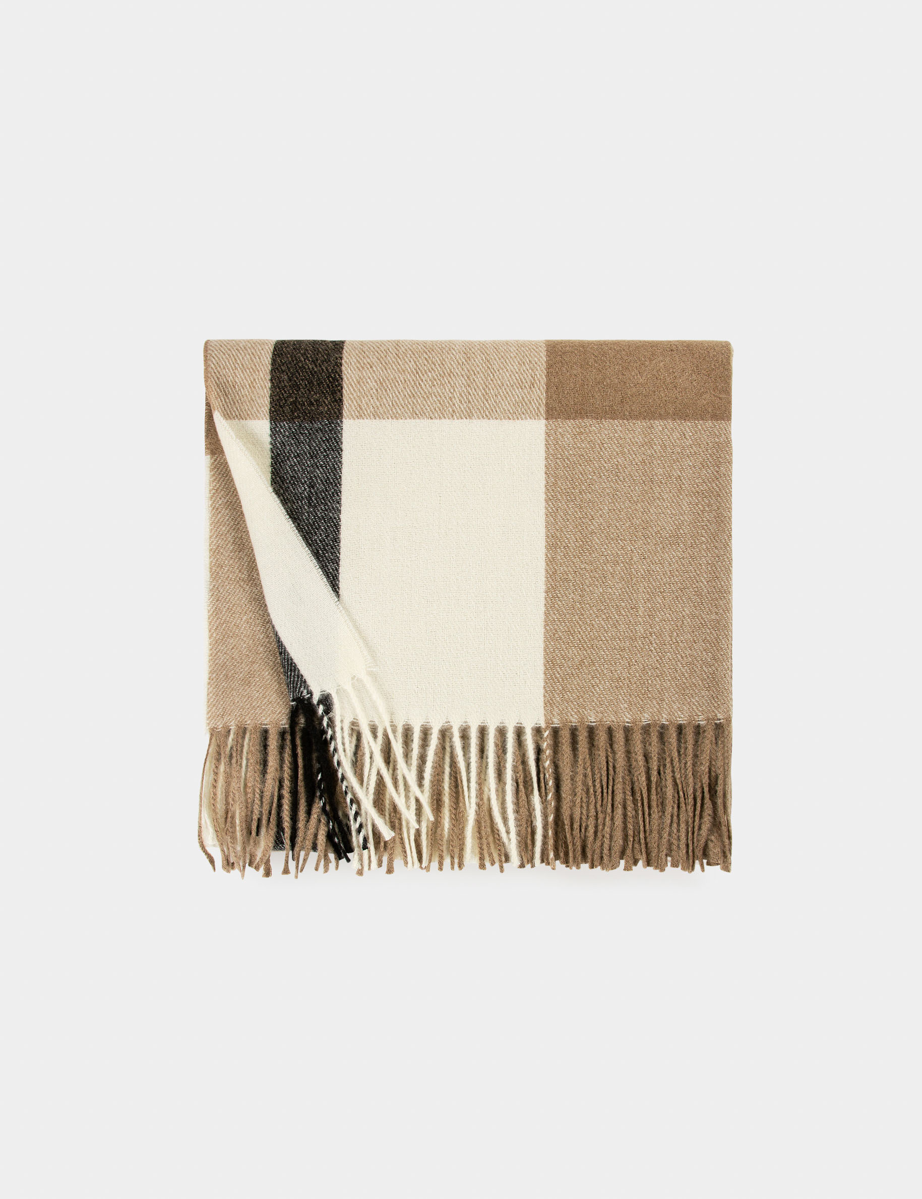 checked scarf black women Checked scarf black women