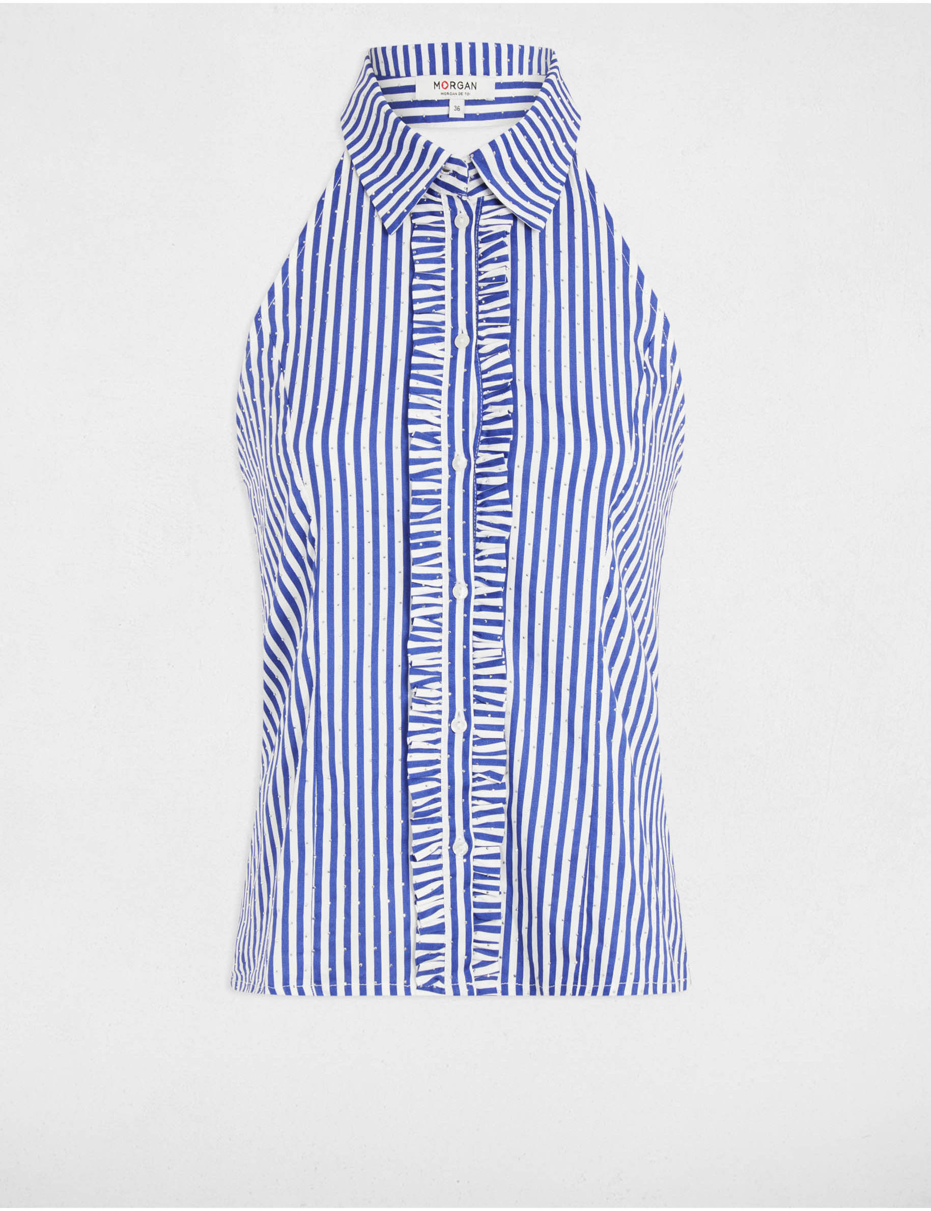 striped sleeveless shirt multicolor women Striped sleeveless shirt multicolor women