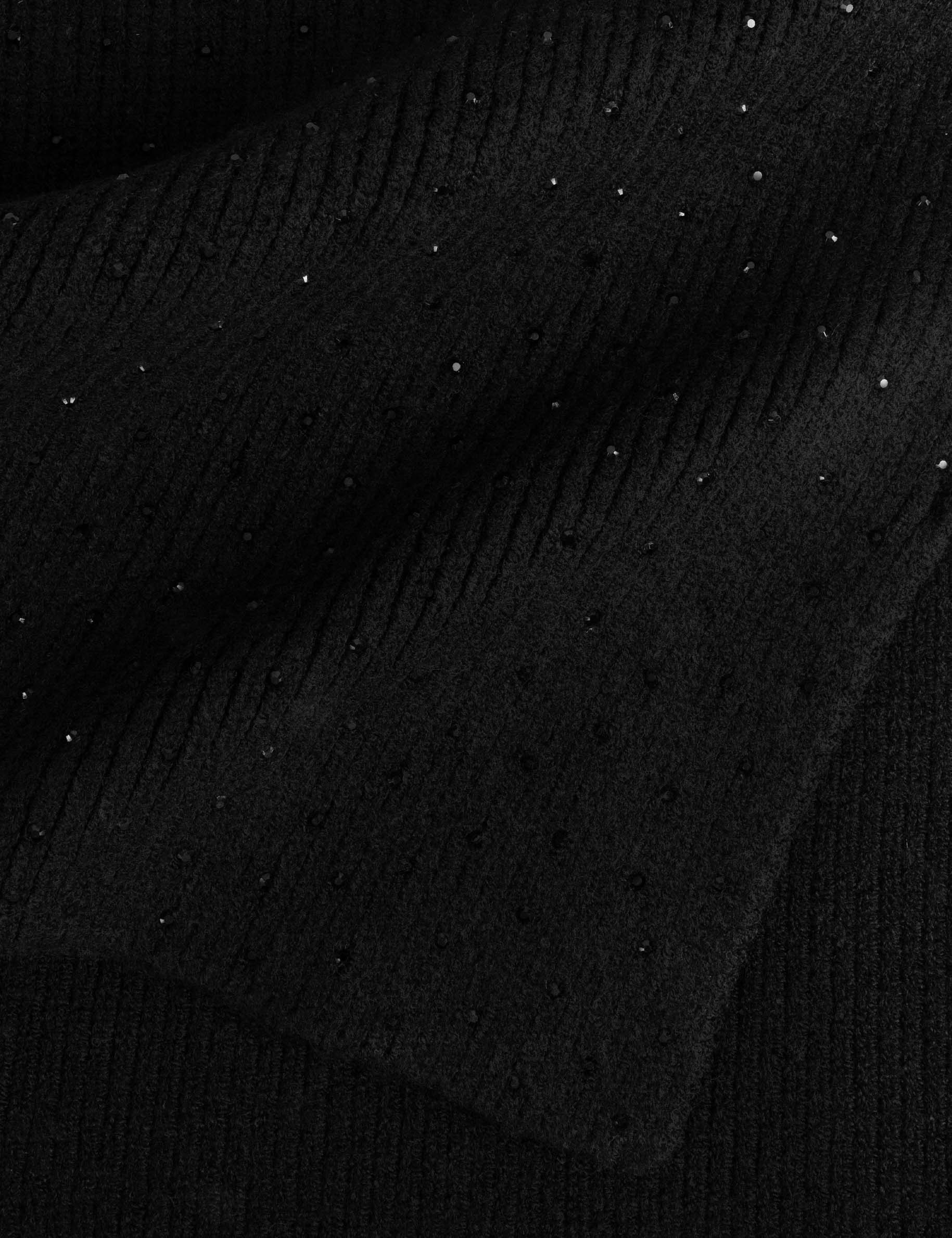 Scarf with rhinestones black women