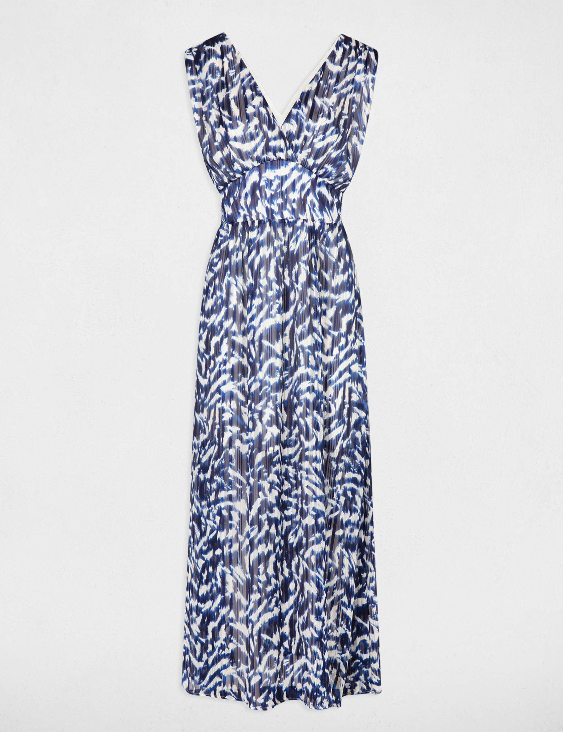 printed waisted maxi dress multicolored women Printed waisted maxi dress multicolored women