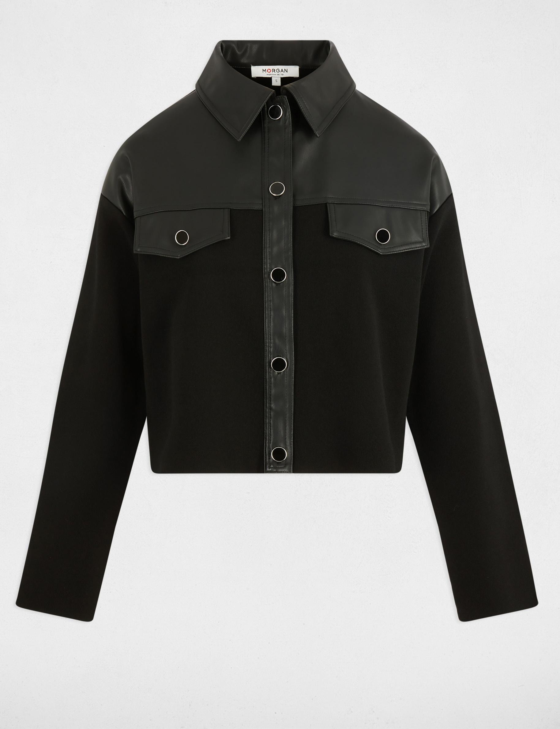 Cropped straight jacket black women