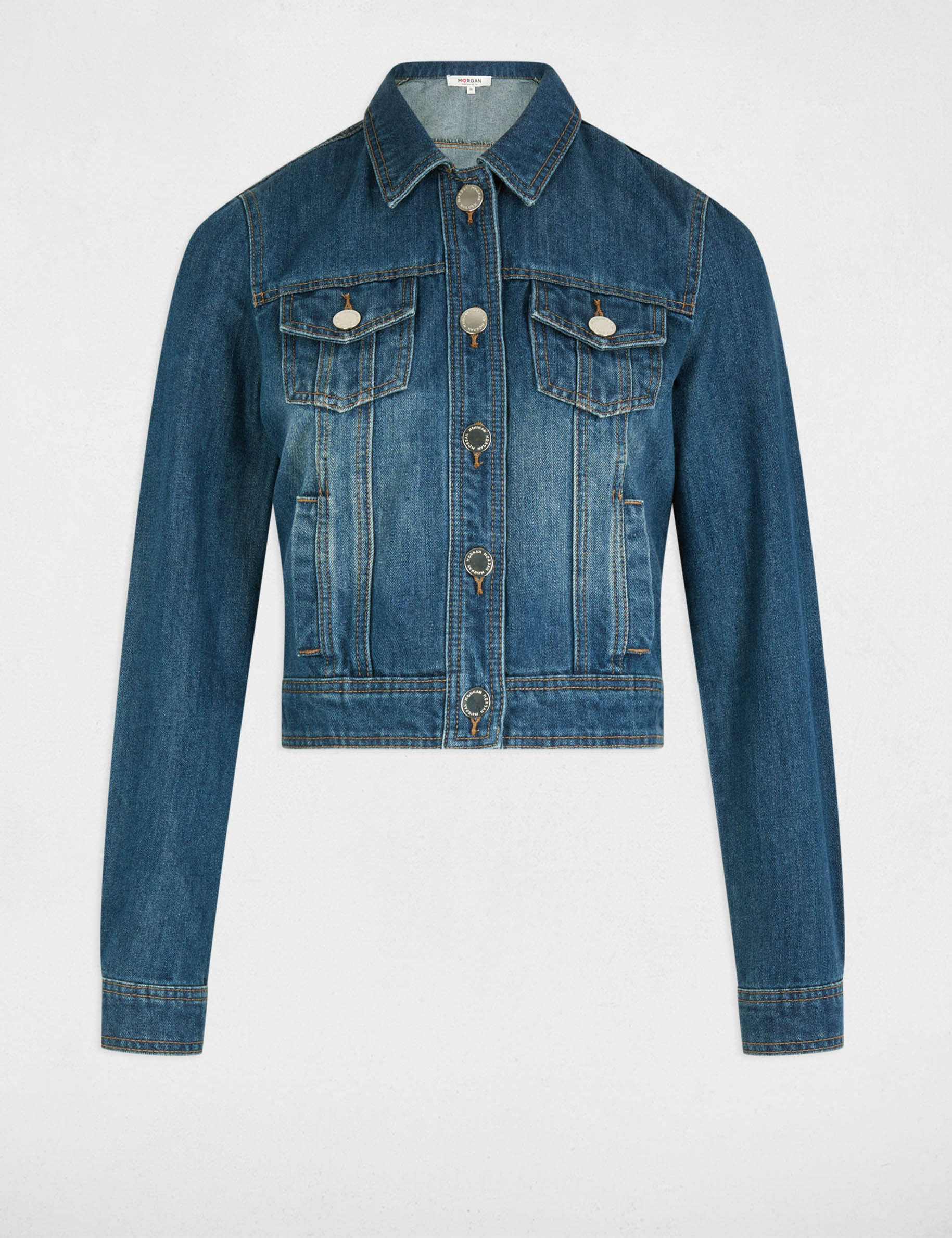 short denim jacket stone wash denim women Short denim jacket stone wash denim women