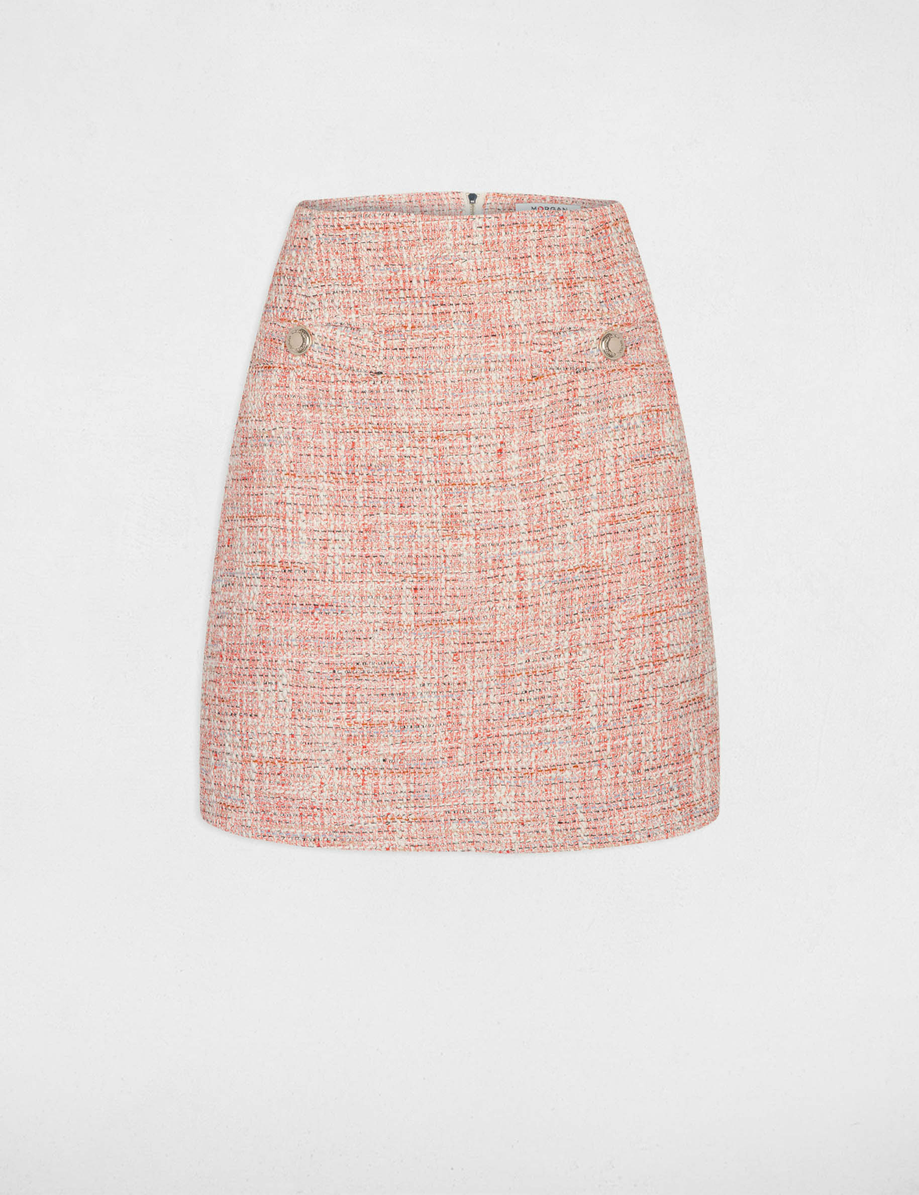 High-waisted straight skirt multico ladies'
