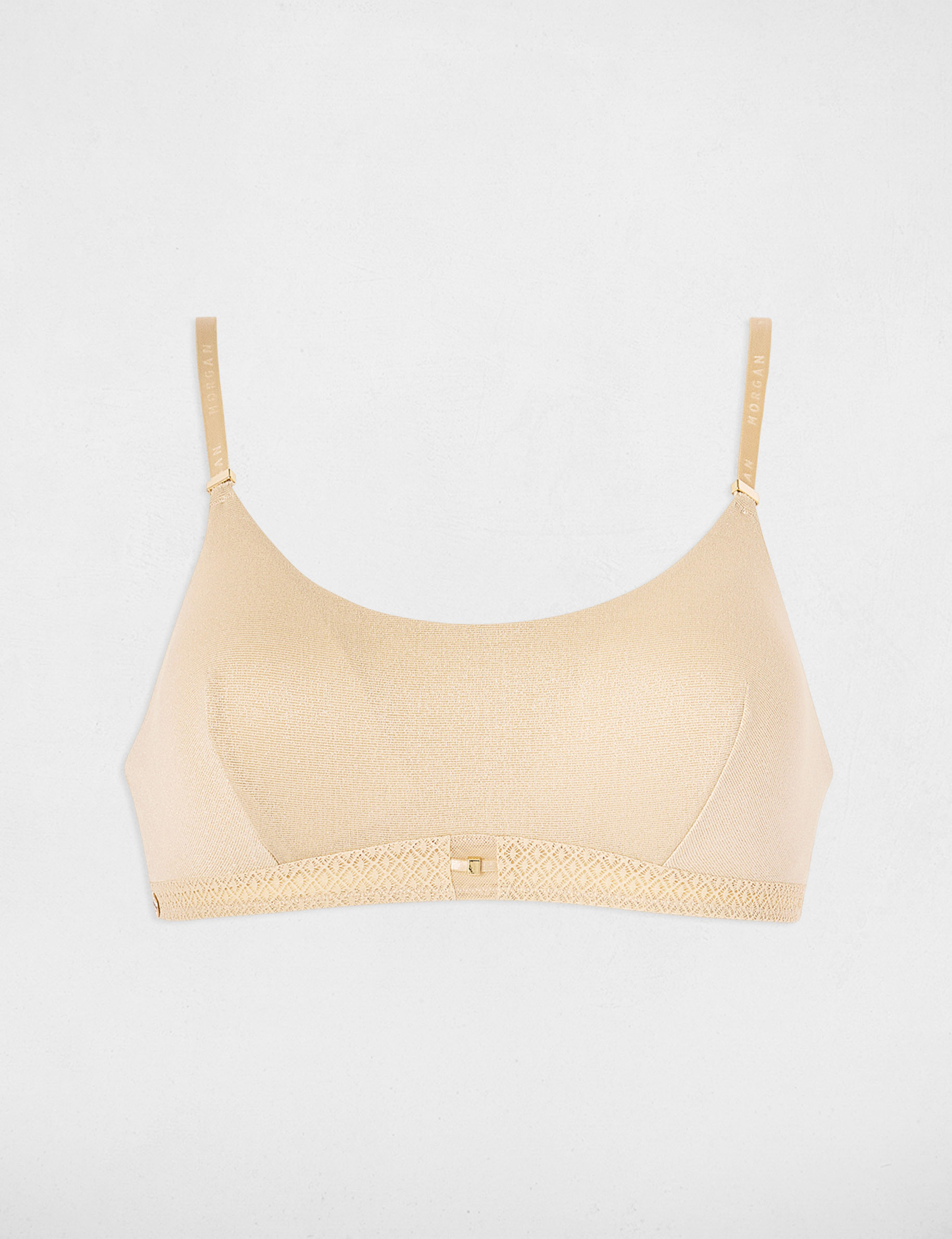 Thin strap bralette beige women