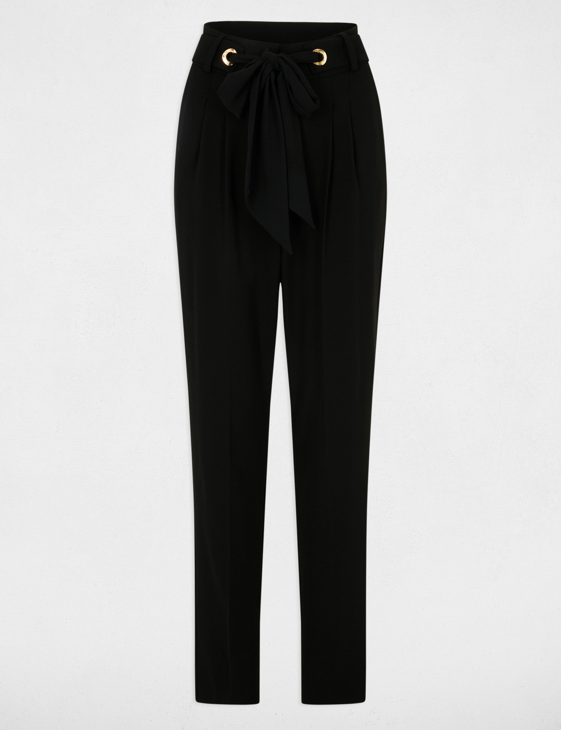 peg trousers with darts black women Peg trousers with darts black women