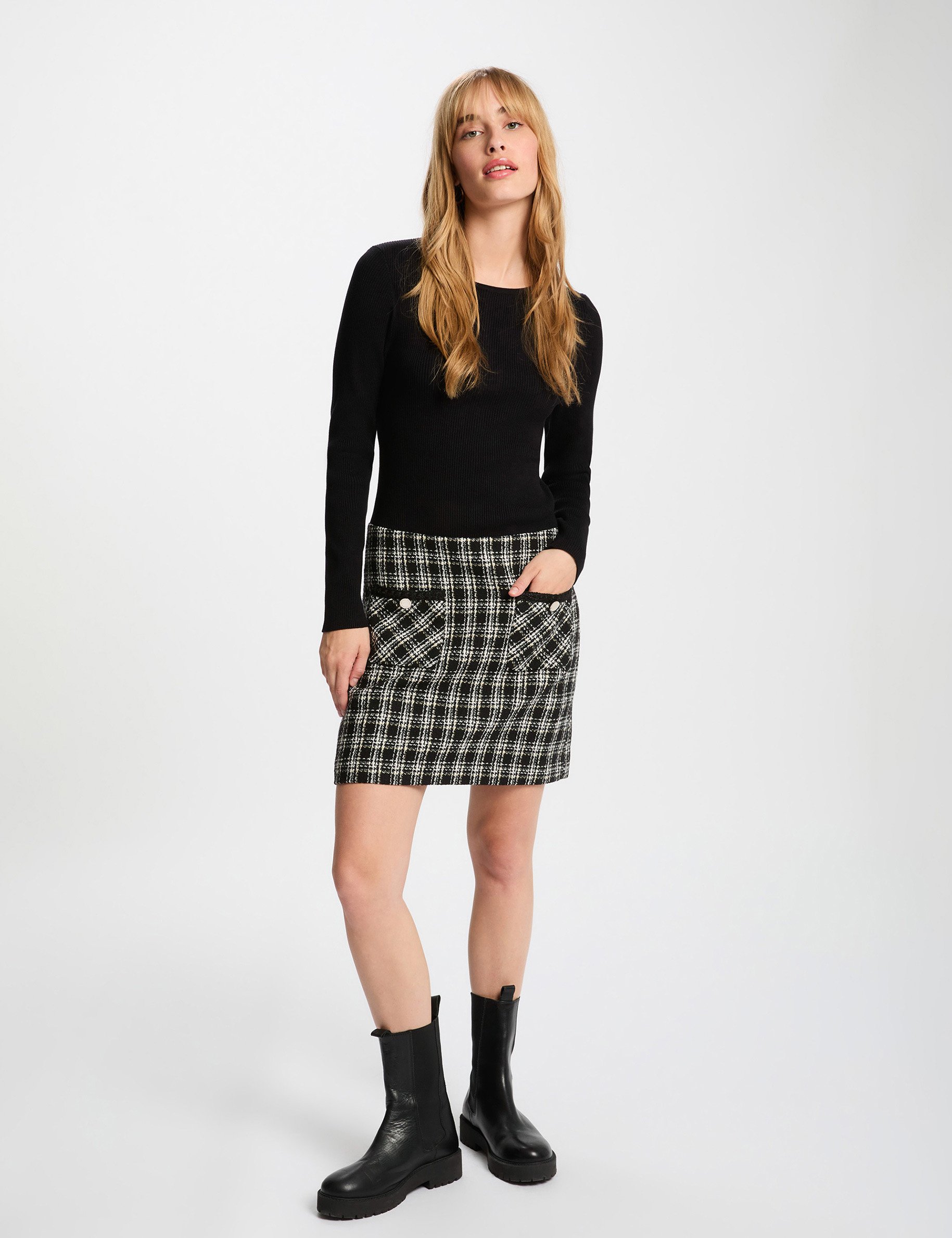 Fitted short dress black women