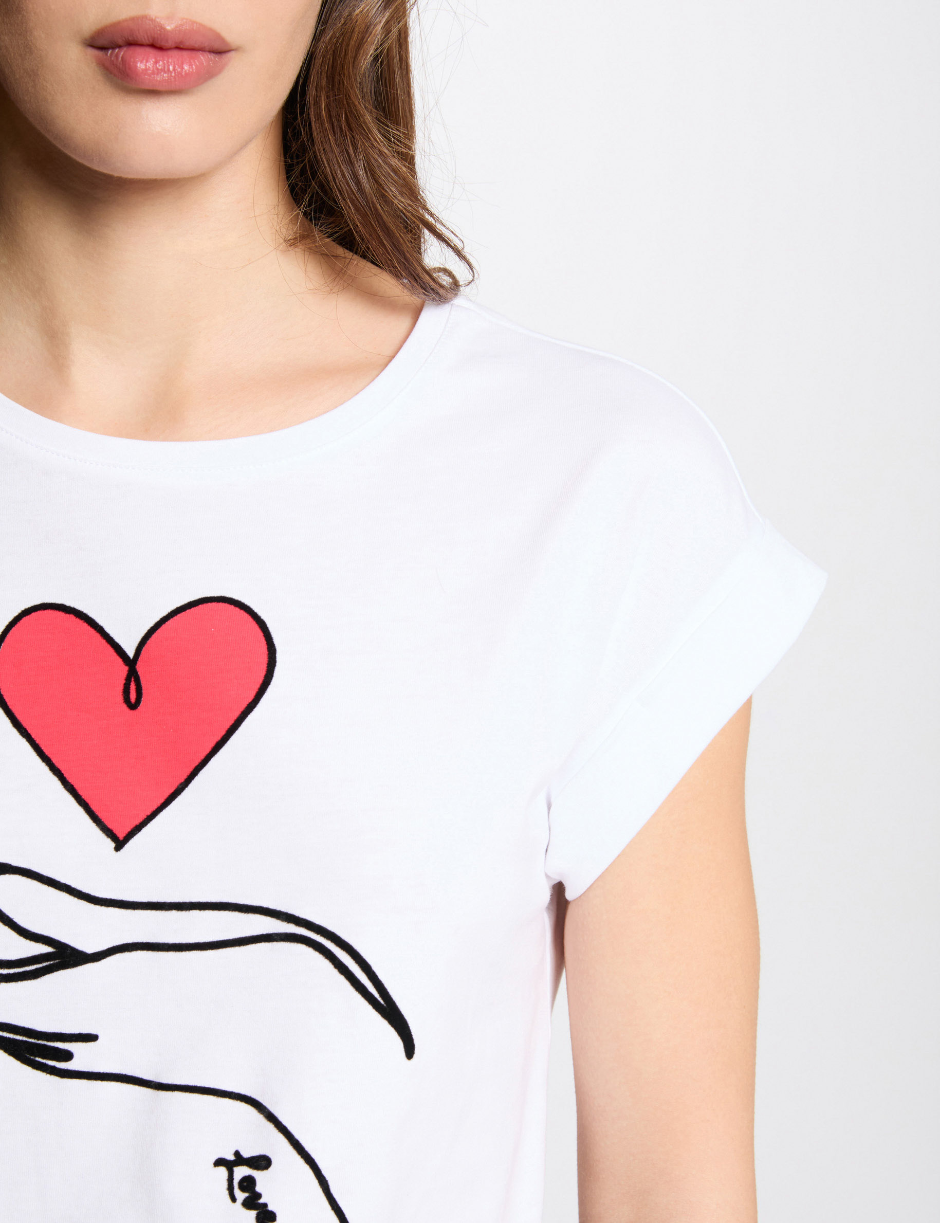t shirt with message white women T-shirt with message white women