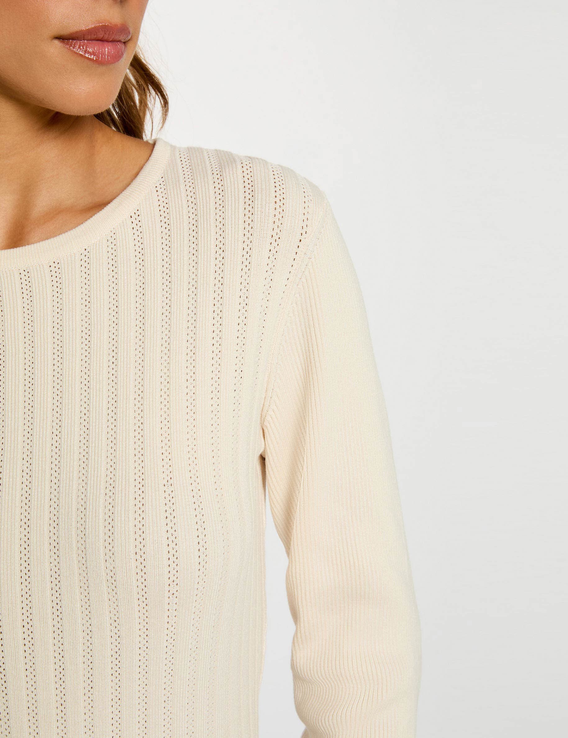 fitted high neck sweater ivory women Fitted high neck sweater ivory women