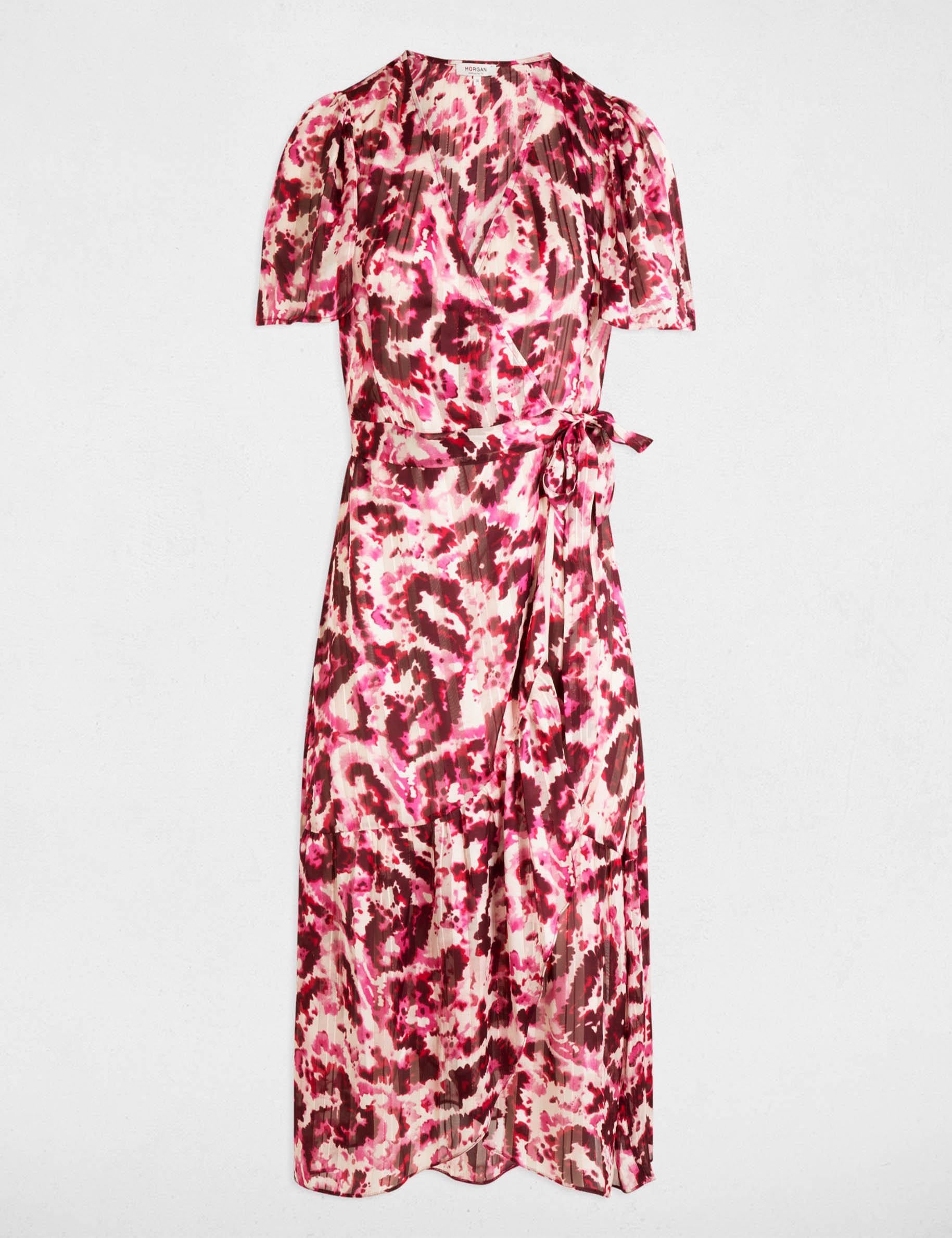 midi wrap dress multicolor women Midi wrap dress multicolor women