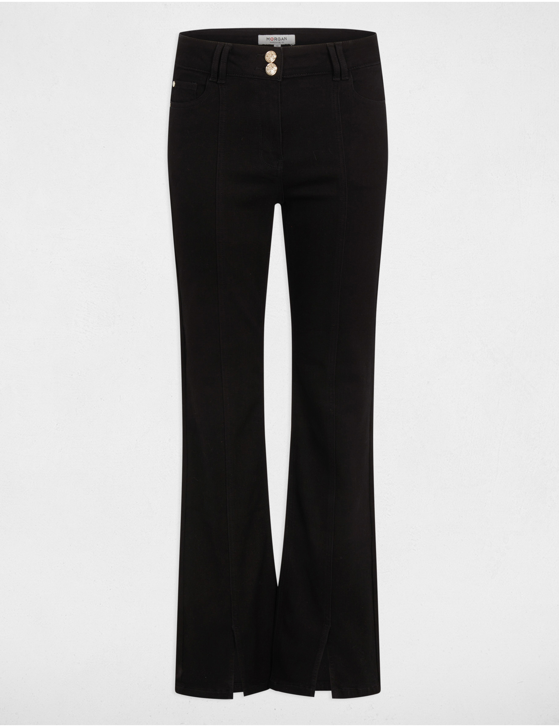 jeans bootcut avec fentes noir femme Jeans bootcut avec fentes noir femme