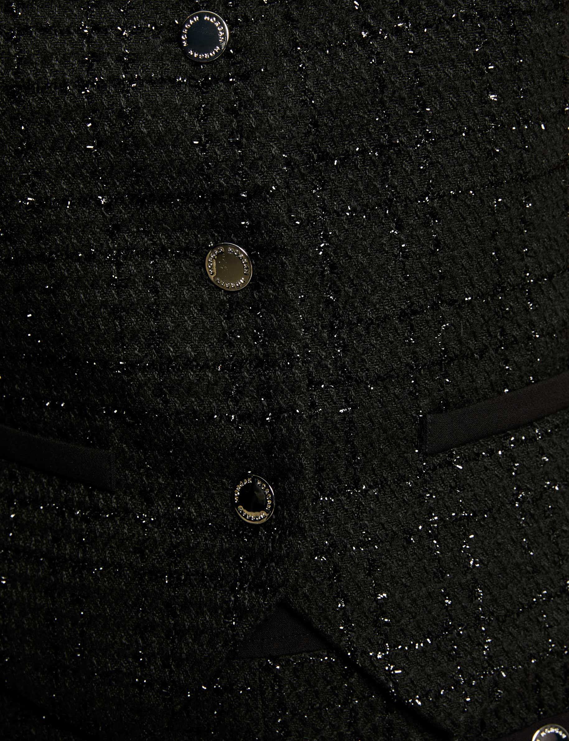 fitted sleeveless gilet black women null