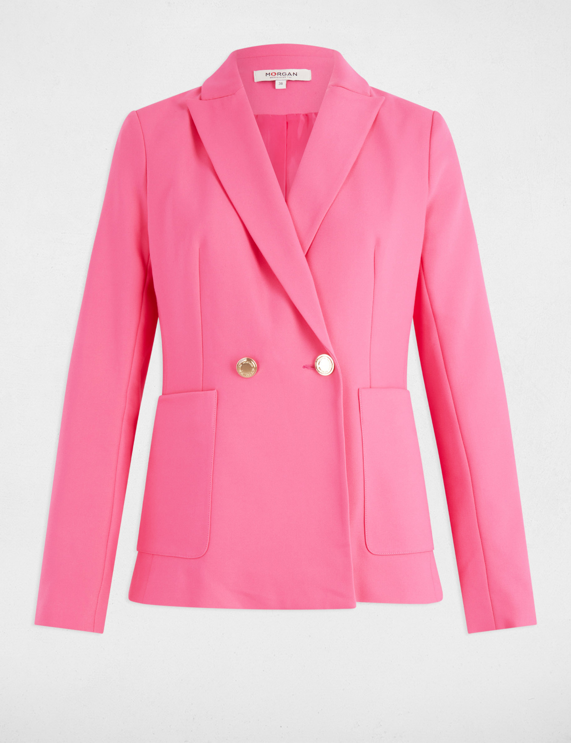 waisted buttoned blazer pink women Waisted buttoned blazer pink women