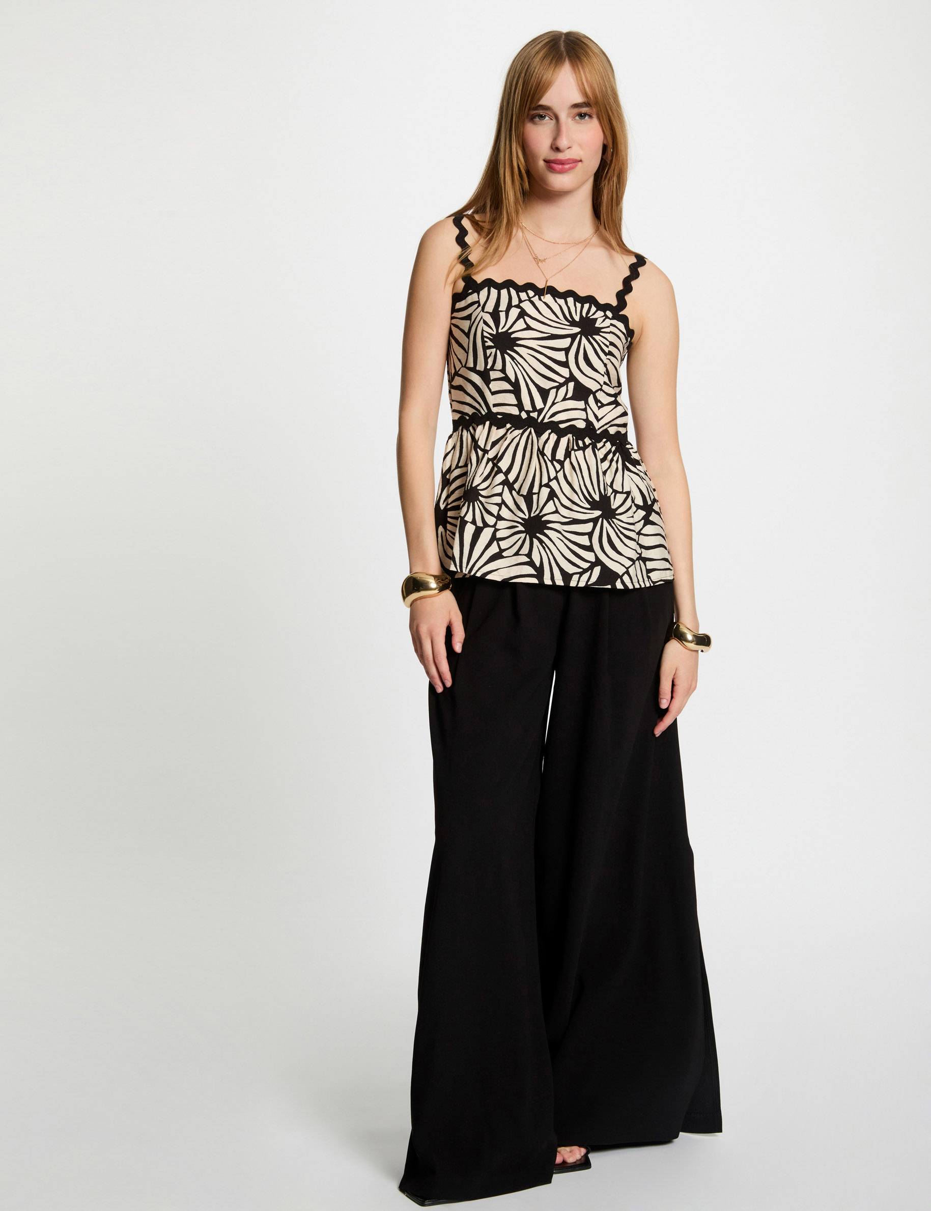 printed top with straps multicolor women Printed top with straps multicolor women