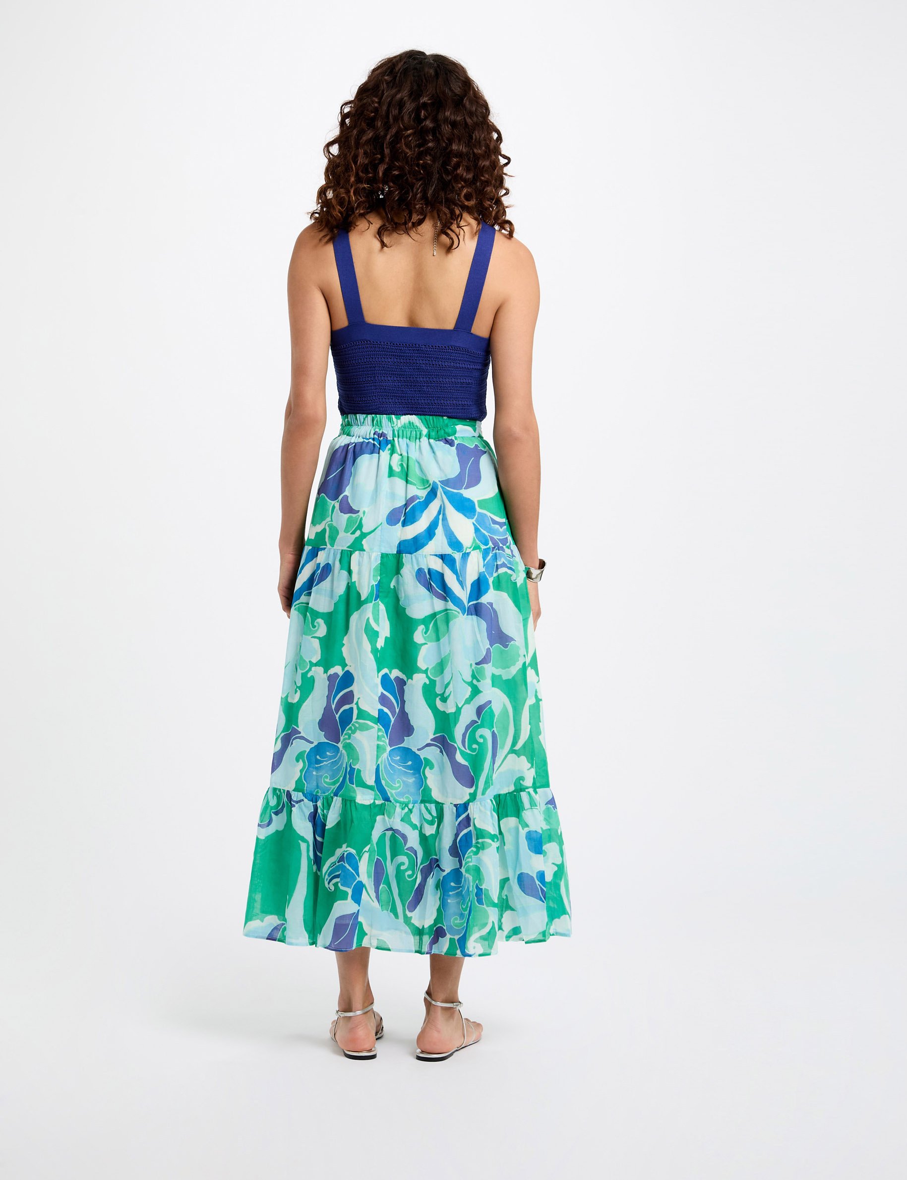 printed maxi skirt multicolor women Printed maxi skirt multicolor women