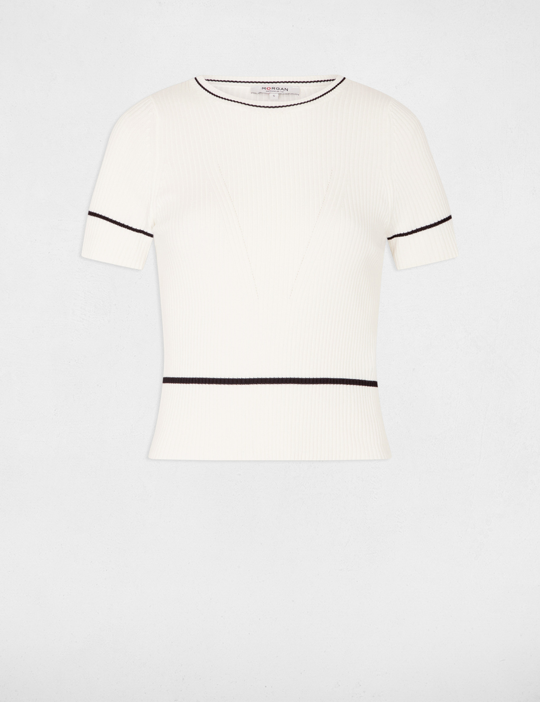 short sleeved jumper white women Short-sleeved jumper white women