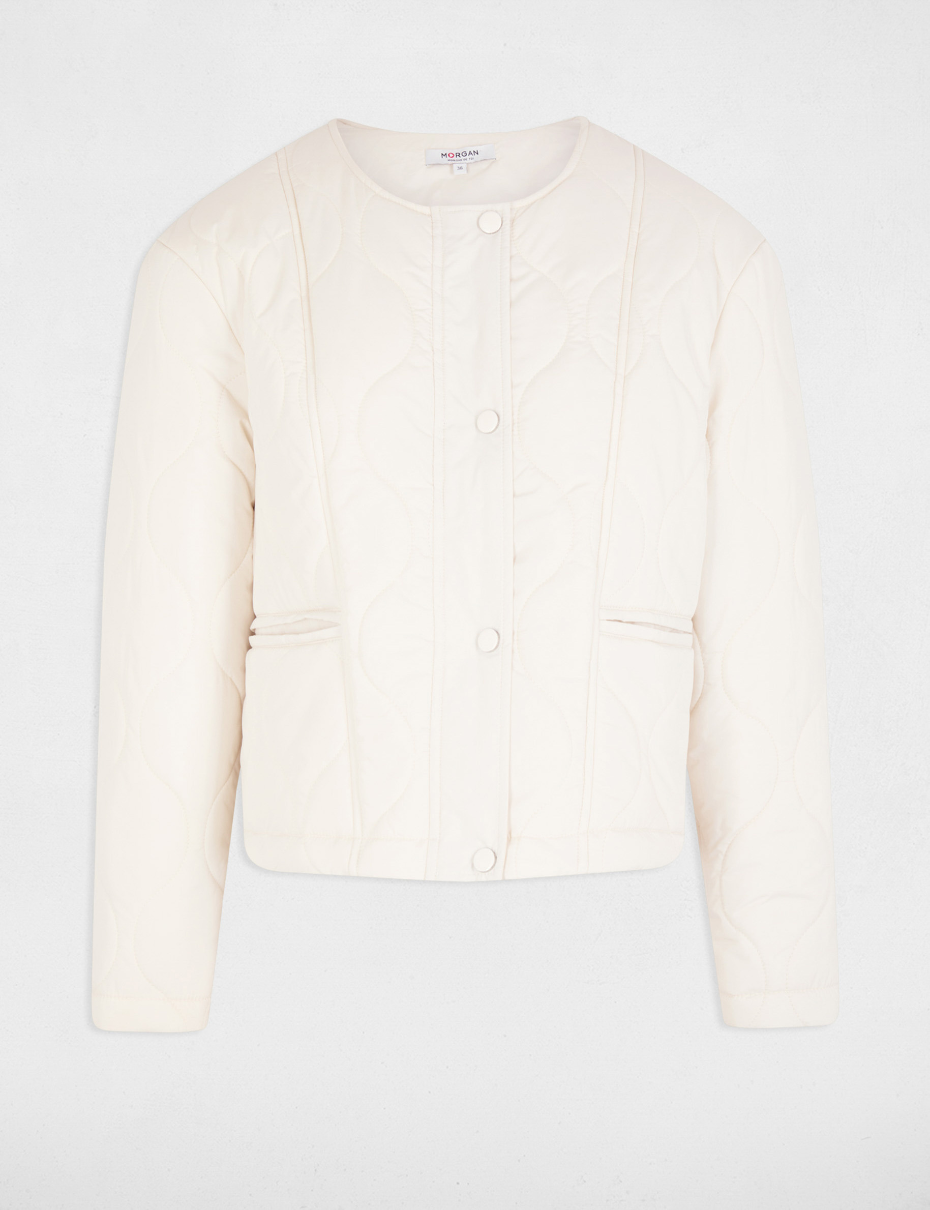 short padded jacket ivory women Short padded jacket ivory women