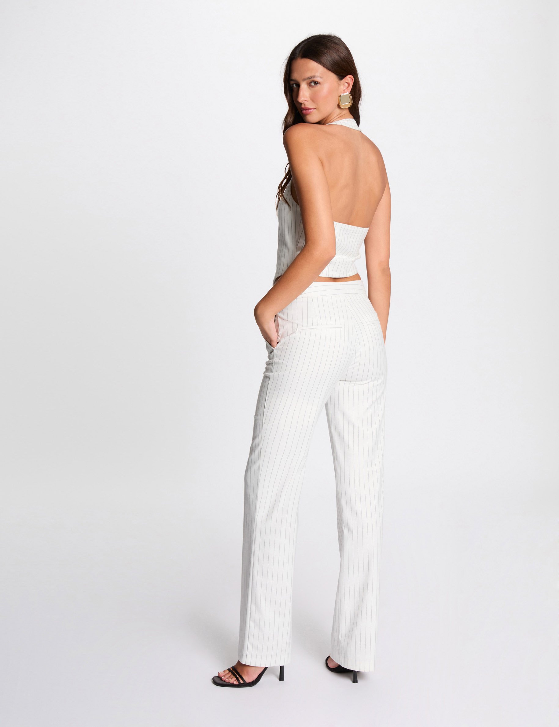striped sleeveless top ecru women Striped sleeveless top ecru women