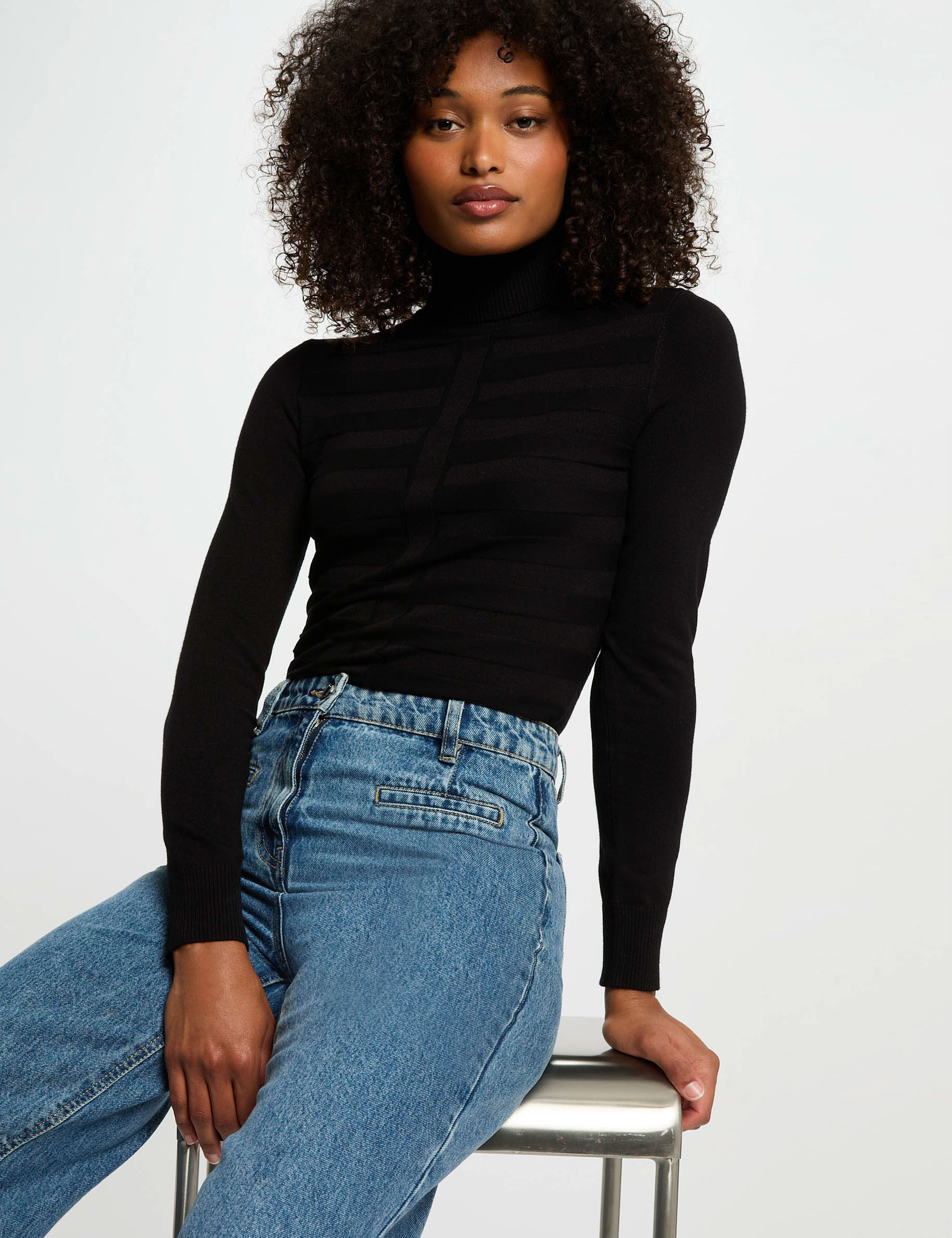 Jumper with turtleneck black women