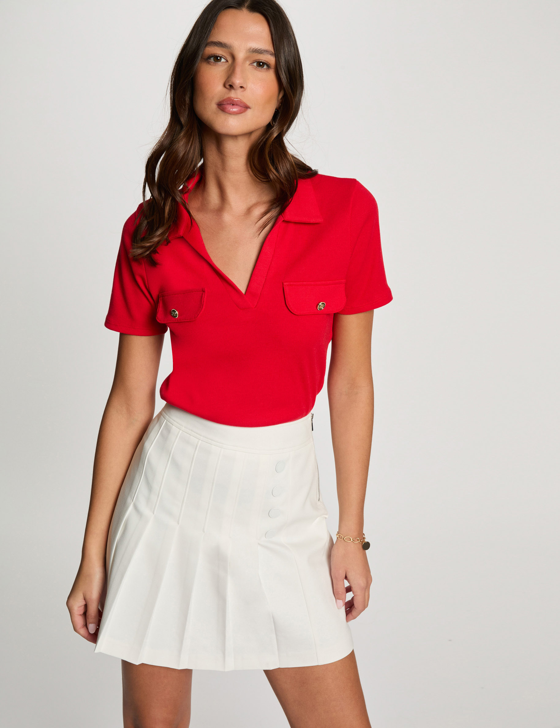 Short-sleeved t-shirt red women