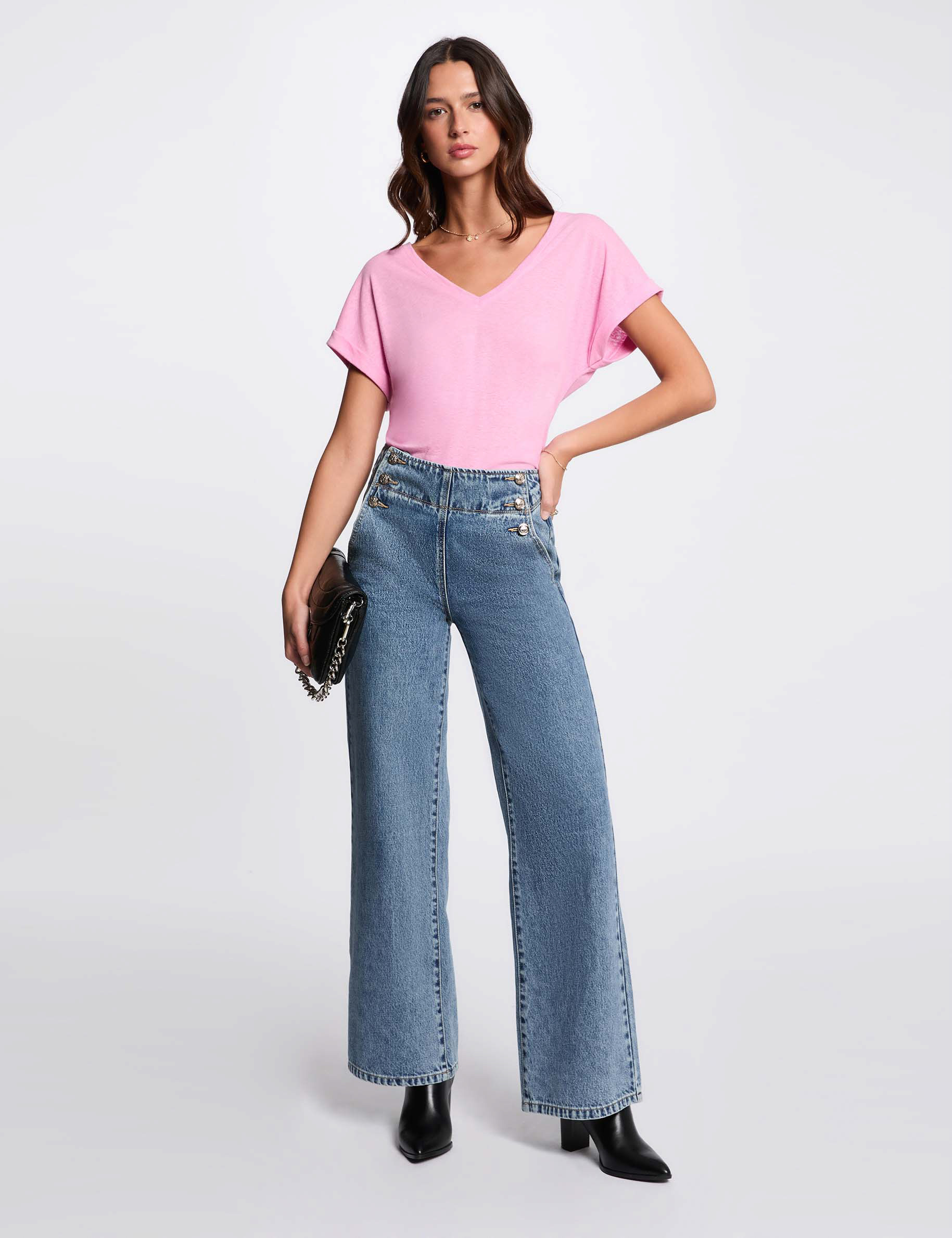 Short-sleeved t-shirt pink women