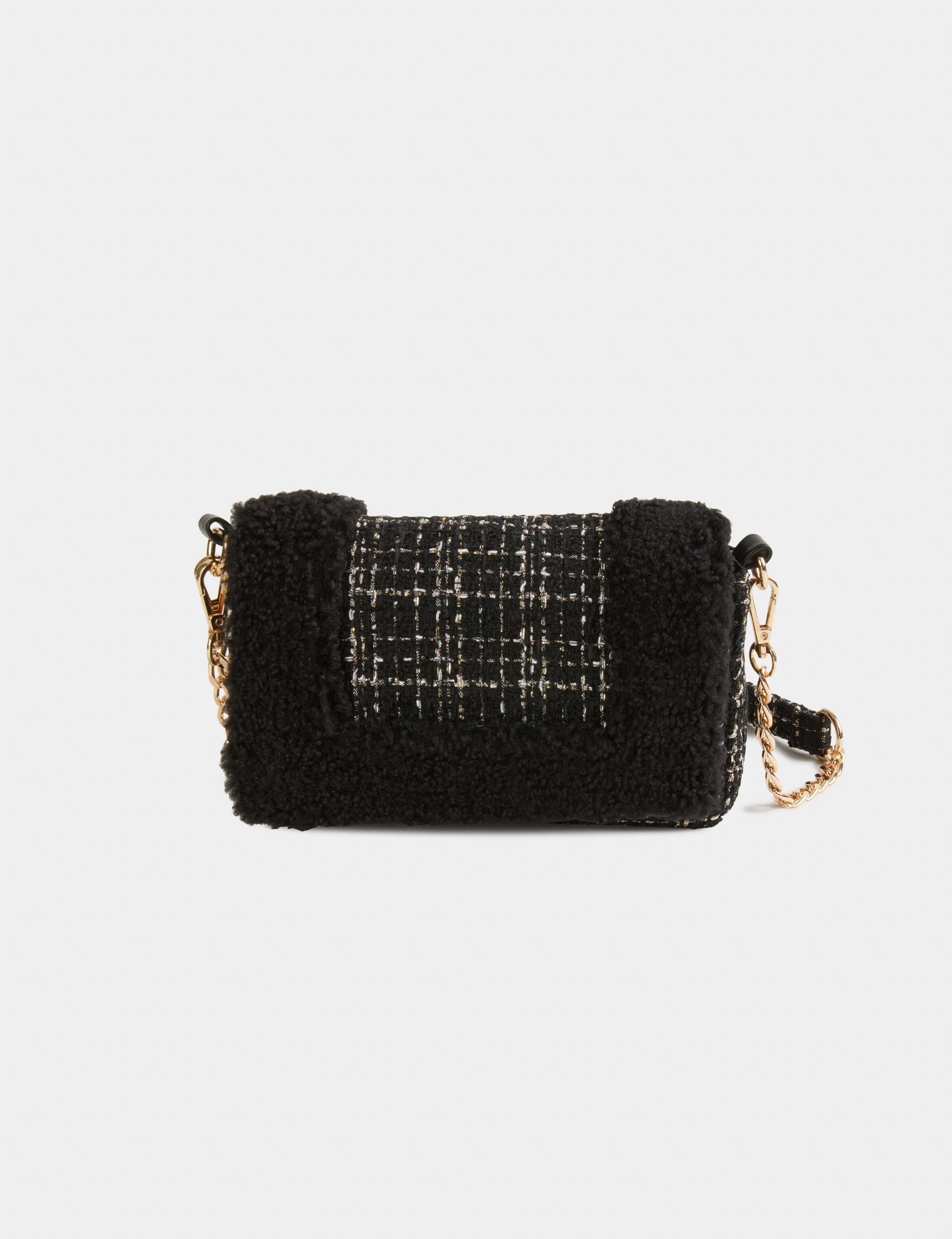 Sac deals fourrure noir