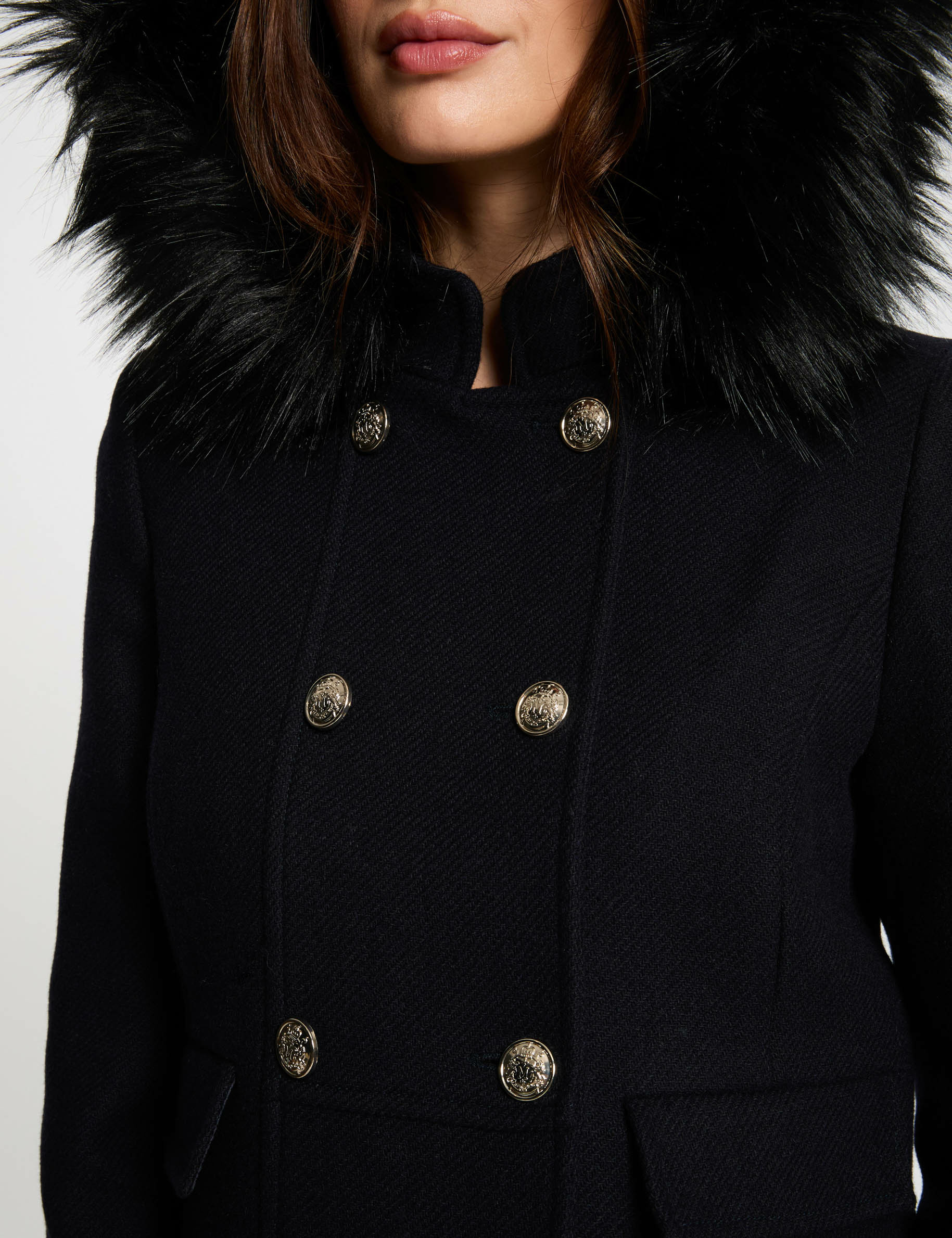 double breasted coat navy women Double breasted coat navy women