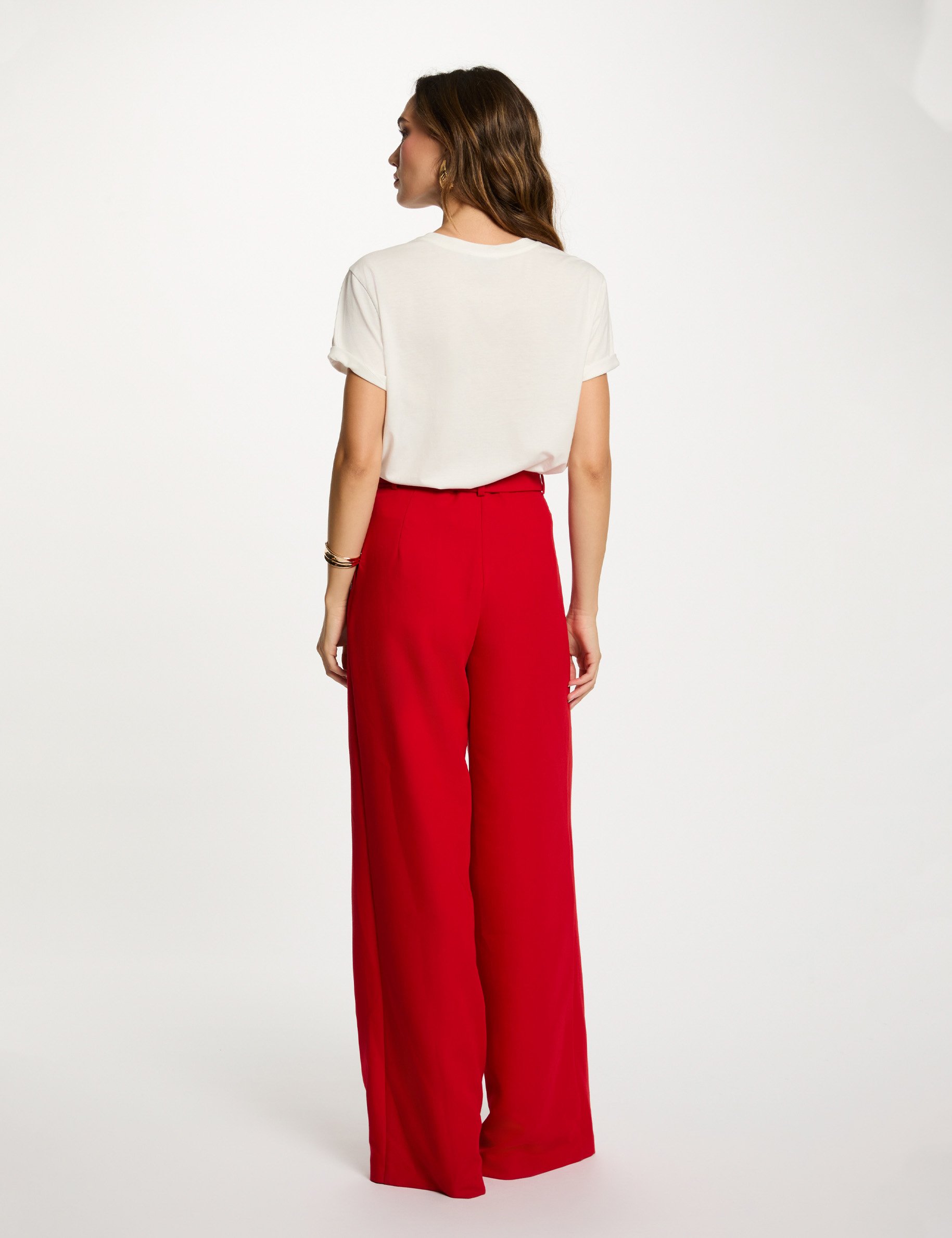 Cropped printed t-shirt white women