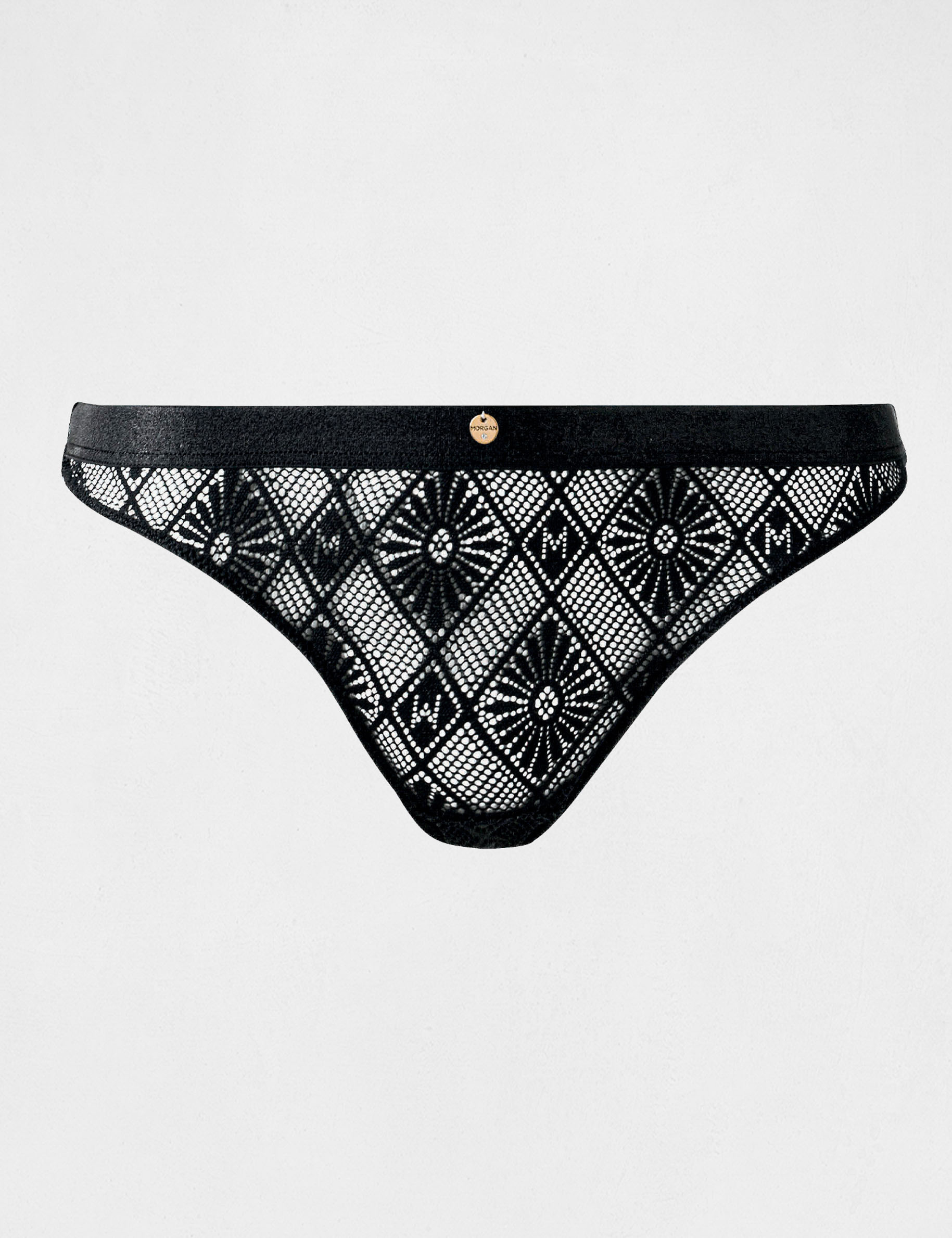 Lace brief black ladies'