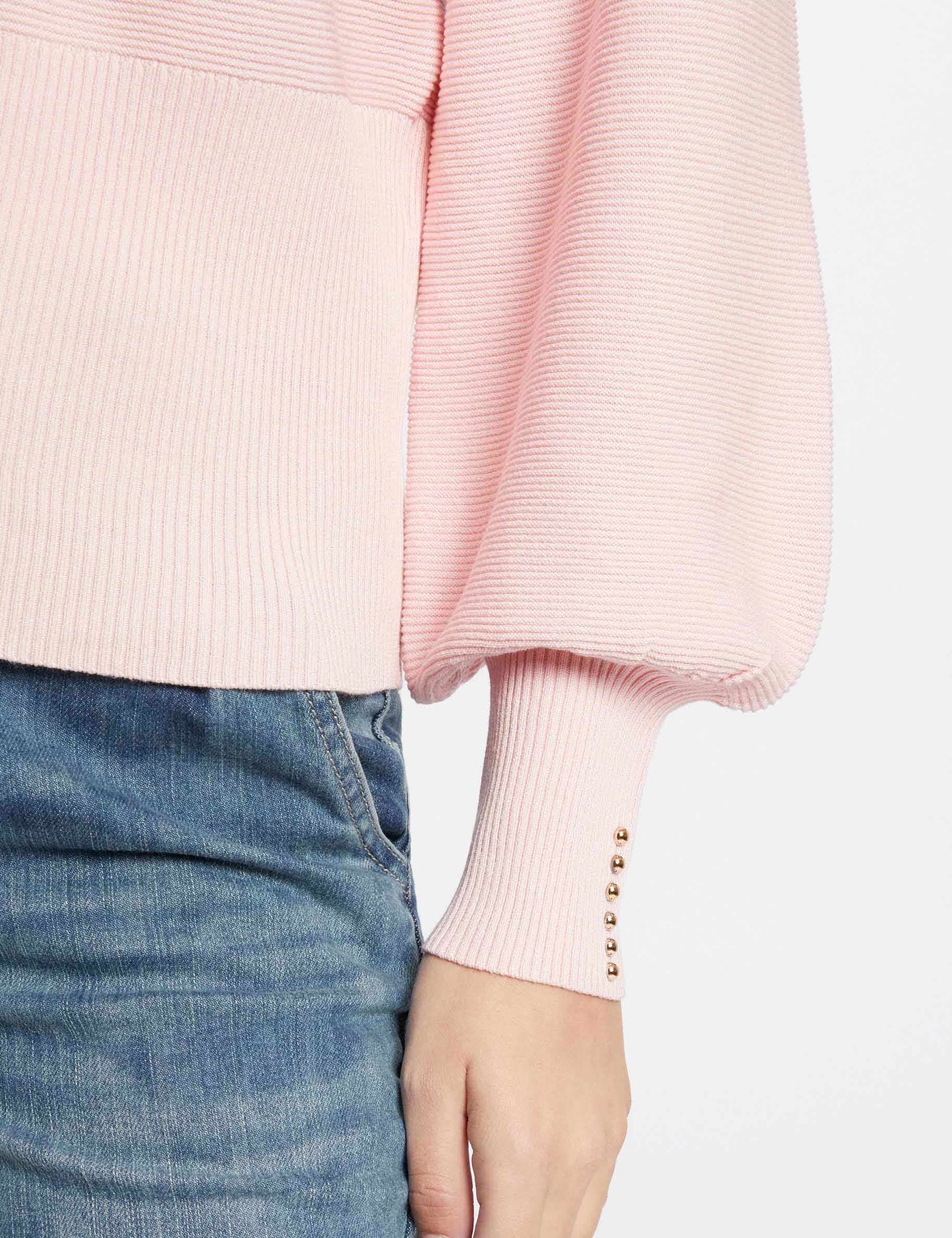 5572 Pink V Neck Jumper
