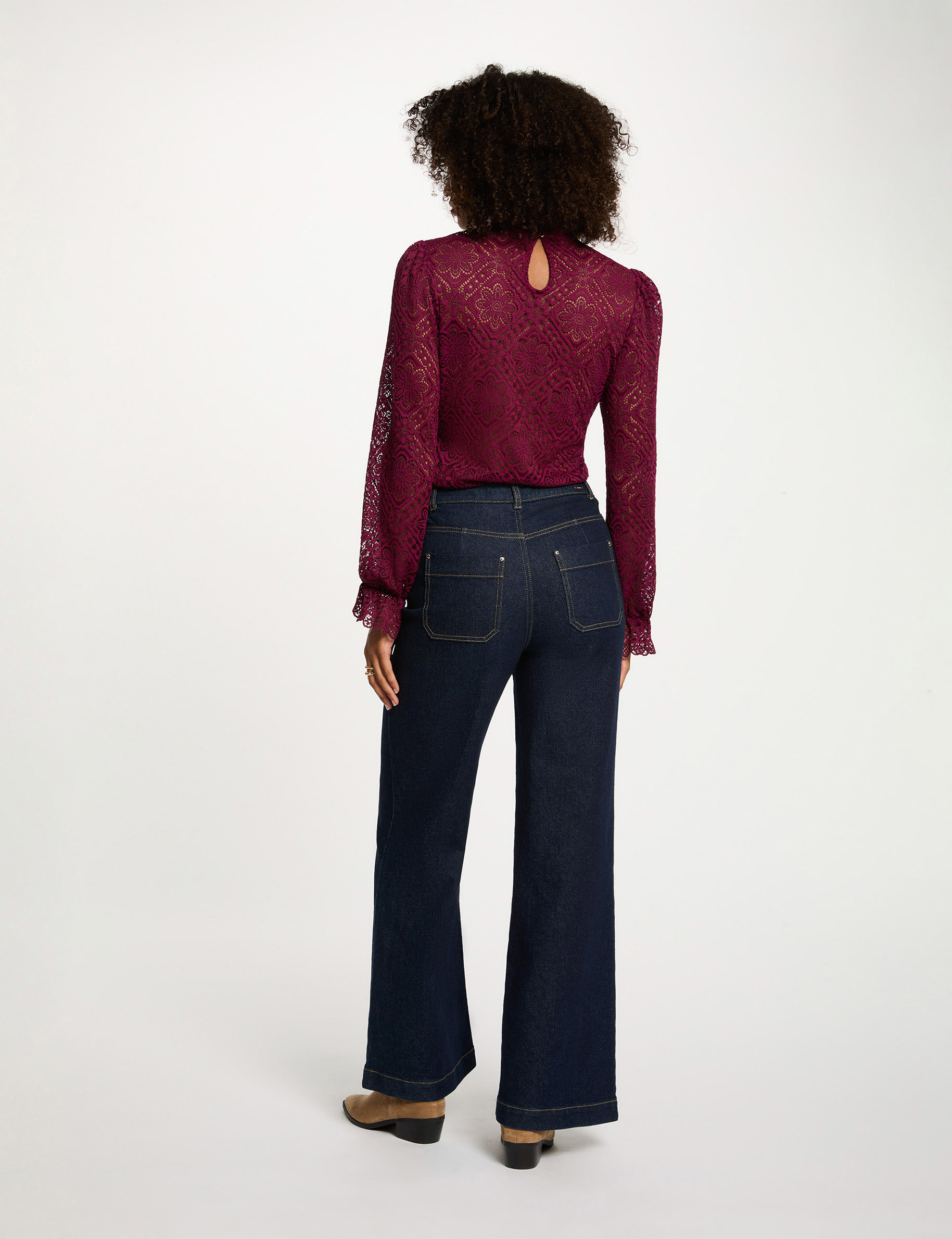 long sleeved t shirt plum women Long-sleeved t-shirt plum women