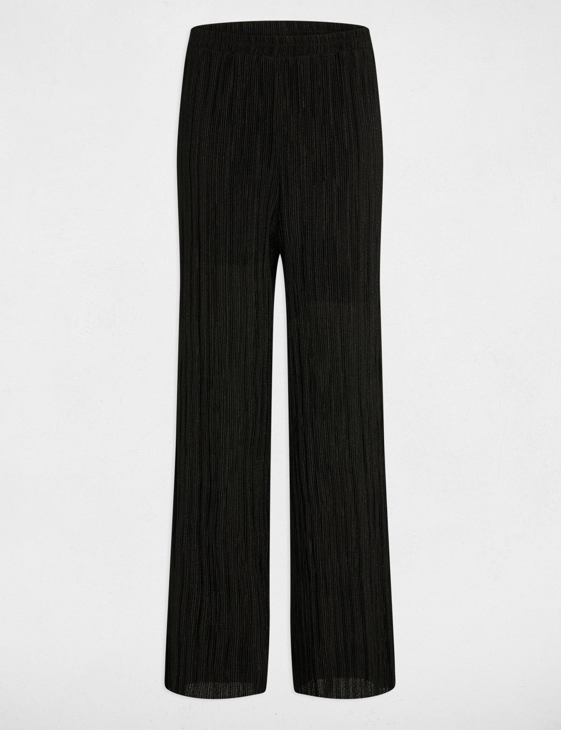 Pleated wide-leg trousers black women